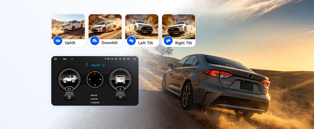 Built-In Gyroscope / Inclinometer