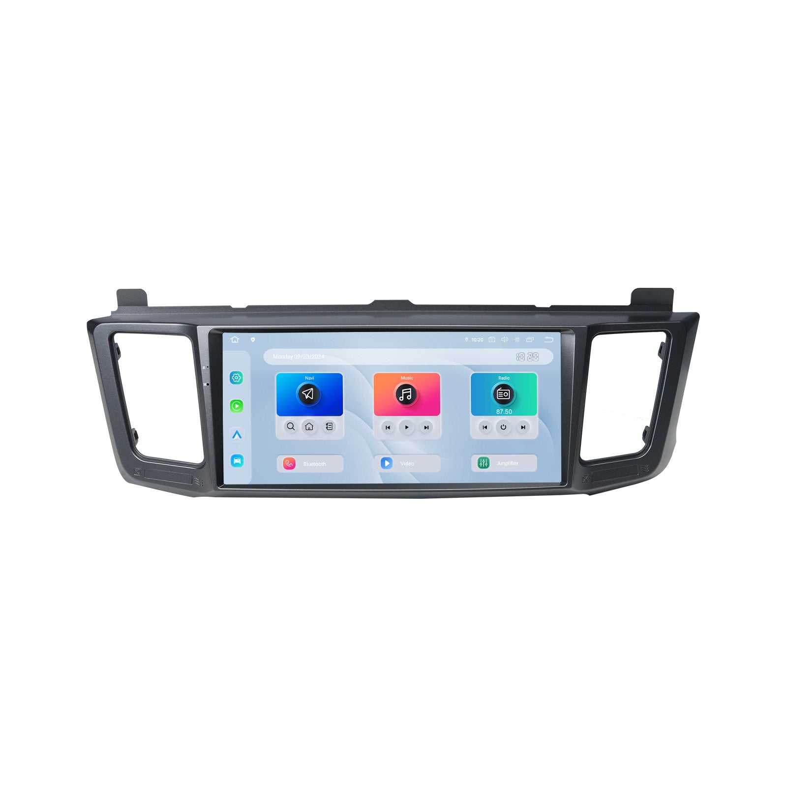 Dasaita 10.33 inch Android 13 head unit installed in Toyota RAV4 2013-2018 dashboard