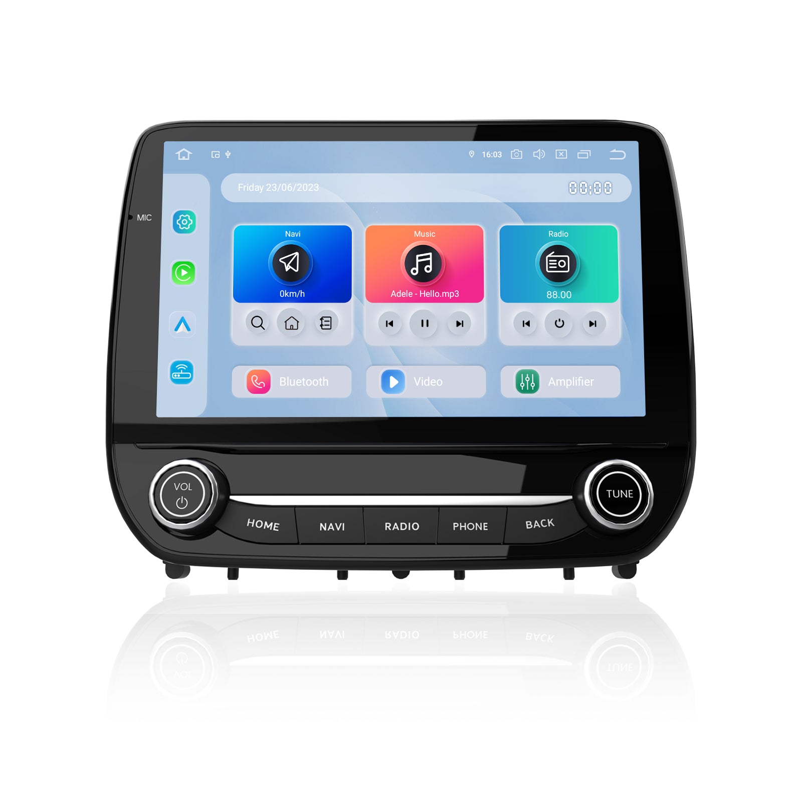 Dasaita Android13 9" Android 13 Head Unit for Ford EcoSport & Fiesta MK8 (2017-2024) | Snapdragon 665 | 8GB+256GB | Physical Knob | Wireless Apple CarPlay & Android Auto | Retains Factory Backup Camera & Controls