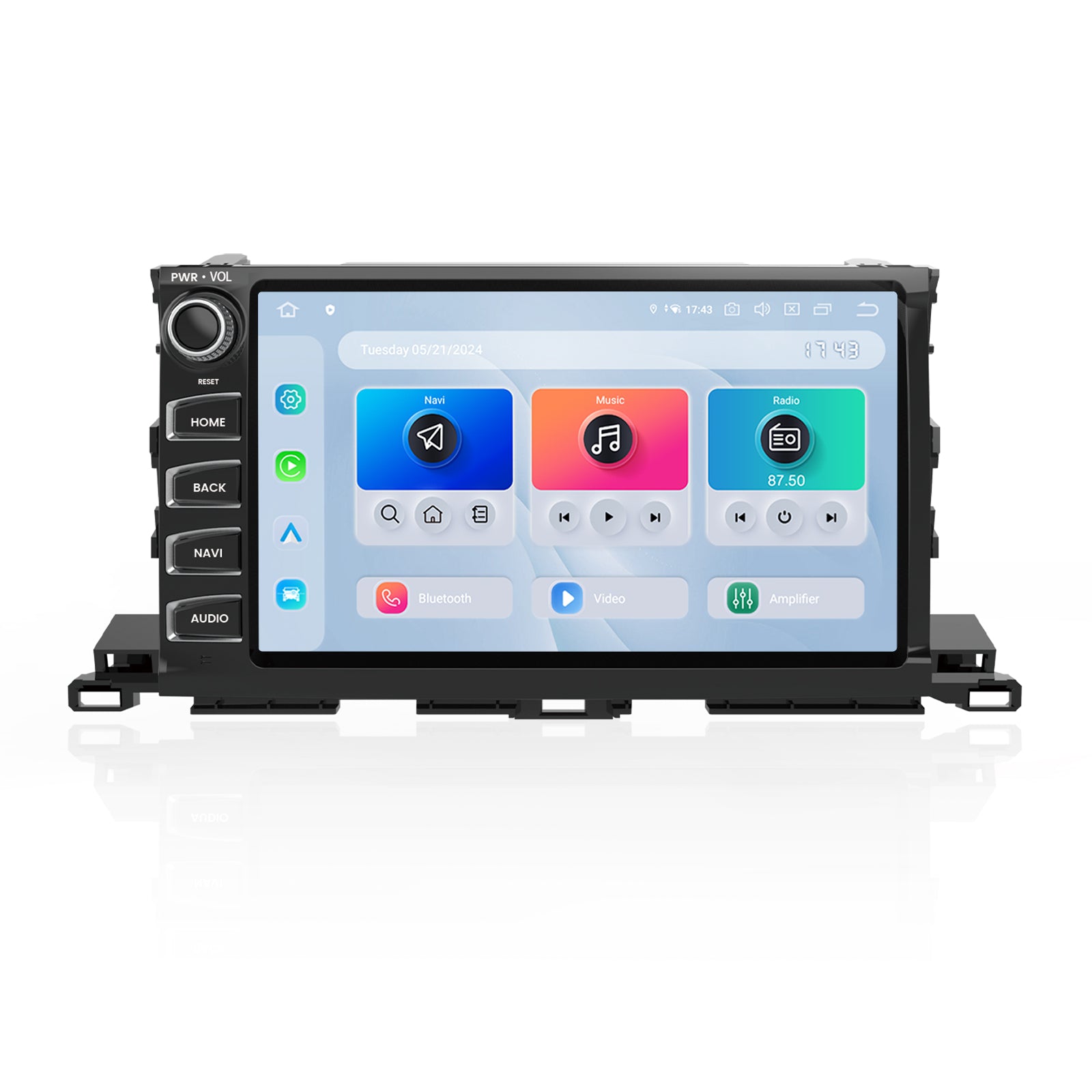 Dasaita 10.2″ Android 13 Car Stereo for Toyota Highlander 2015-2016-2017-2018-2019, Plug & Play Radio with Wireless Apple CarPlay & Android Auto, Qualcomm 665 6+64/8+256GB, TDA7808 Amp, Retains OEM Features