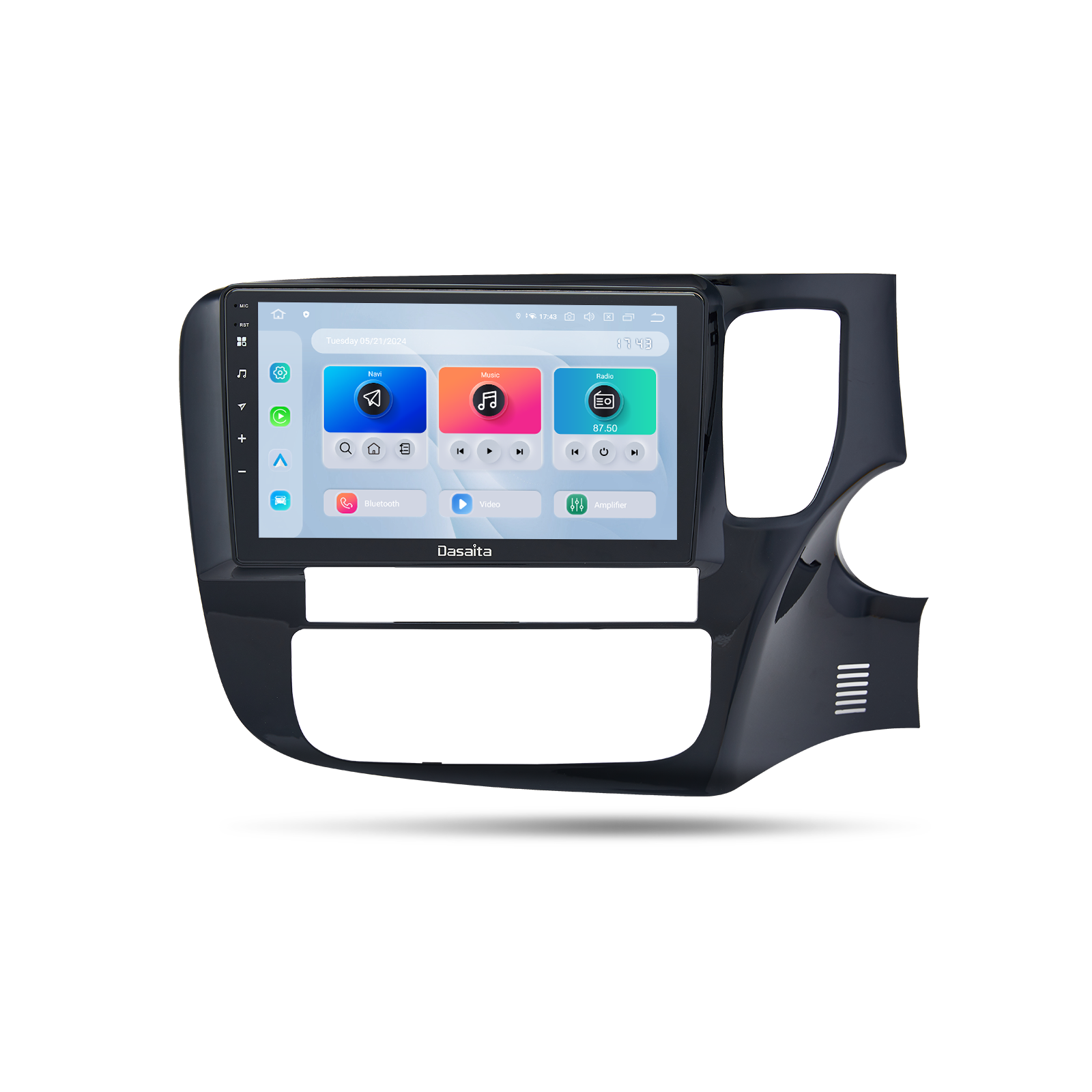 Dasaita Android 13 Car Stereo for Mitsubishi Outlander 2014 2015 2016 2017 Wireless Carplay & Android Auto Car Radio | Qualcomm 665 | 9" QLED Screen | Wifi+4G LTE | 6G+64G | DTS Head Unit | Optical Output