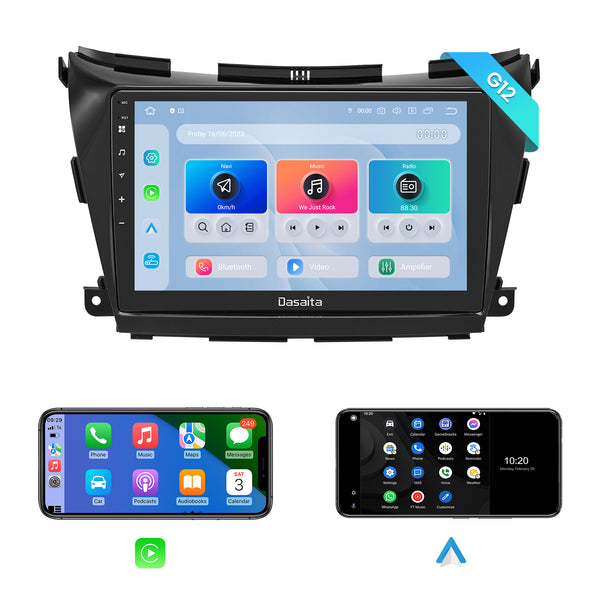 Dasaita Android12 Car Stereo for Nissan Murano 2015-2018 Wireless Carplay & Android Auto Car Radio| Qualcomm 665 | 10.2" QLED Screen | Wifi+4G LTE |6G+64G|DSP|GPS Navigation Head Unit| Optical Output