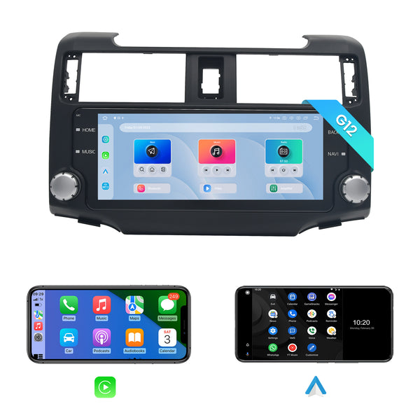 Dasaita Android12 Car Stereo for Toyota 4Runner 2010-2019 Wireless Carplay & Android Auto Black Car Radio | Qualcomm 665 | 10.25" 2K QLED Screen | Wifi+4G LTE | 6G/8G+64G/256G | DSP|GPS Navigation Head Unit | Optical Output