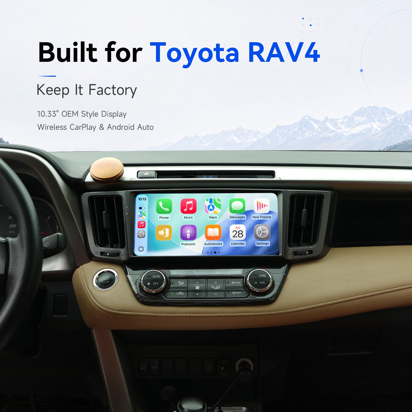 Dasaita RAV4 head unit product overview – 8GB RAM 256GB storage Android 13 car radio