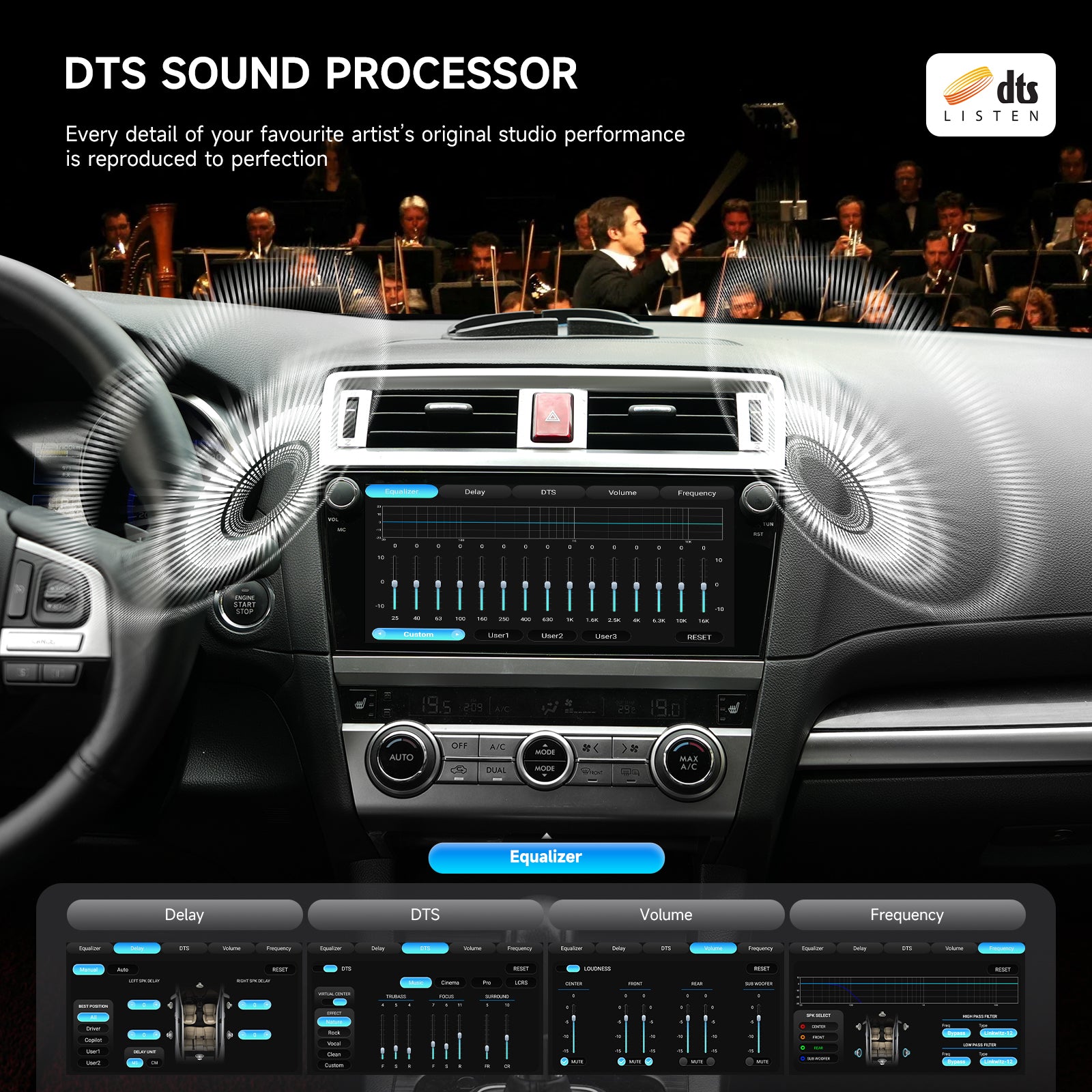 Dasaita Android 13 10.33″ for Subaru Outback & Legacy (2015-2019) QLED Factory Style Head Unit | Octa-Core 8+256GB | Wireless CarPlay/Android Auto | Hi-Fi Audio & Physical Knob | Plug & Play Upgrade