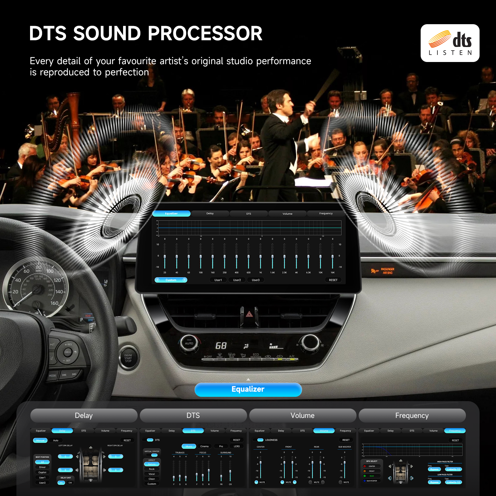 Dasaita Android13 Car Stereo for Toyota Corolla 2019-2022 Wireless Carplay & Android Auto Car Radio | Qualcomm 665 | 12.3" QLED Screen | Wifi+4G LTE | 8G+256G | DTS|GPS Navigation Head Unit | Optical Output