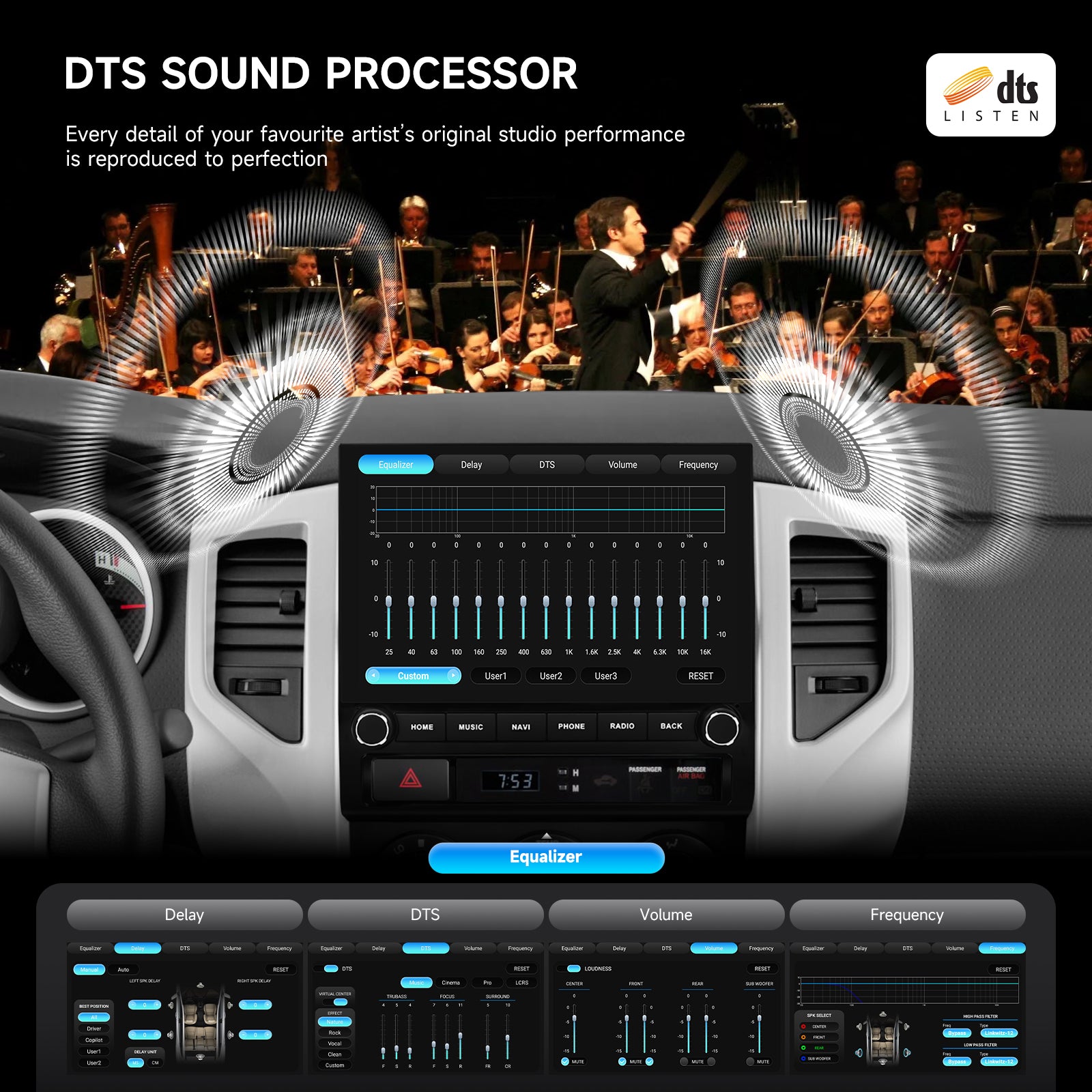 Dasaita Android13 Car Stereo for Toyota Tacoma 2005-2015 Wireless Carplay & Android Auto Car Radio| Qualcomm 665 | 10.2" QLED Screen | Wifi+4G LTE |8G+256G|DTS|GPS Navigation Head Unit| Optical Output