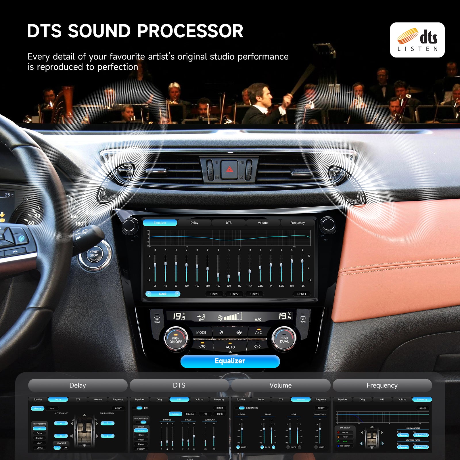 Dasaita Android 13 for Nissan Qashqai X-Trail Rogue Car Stereo | 10.33" QLED | Physical Rotary Knob | Wireless CarPlay & Android Auto | GPS Navigation | 2014-2020