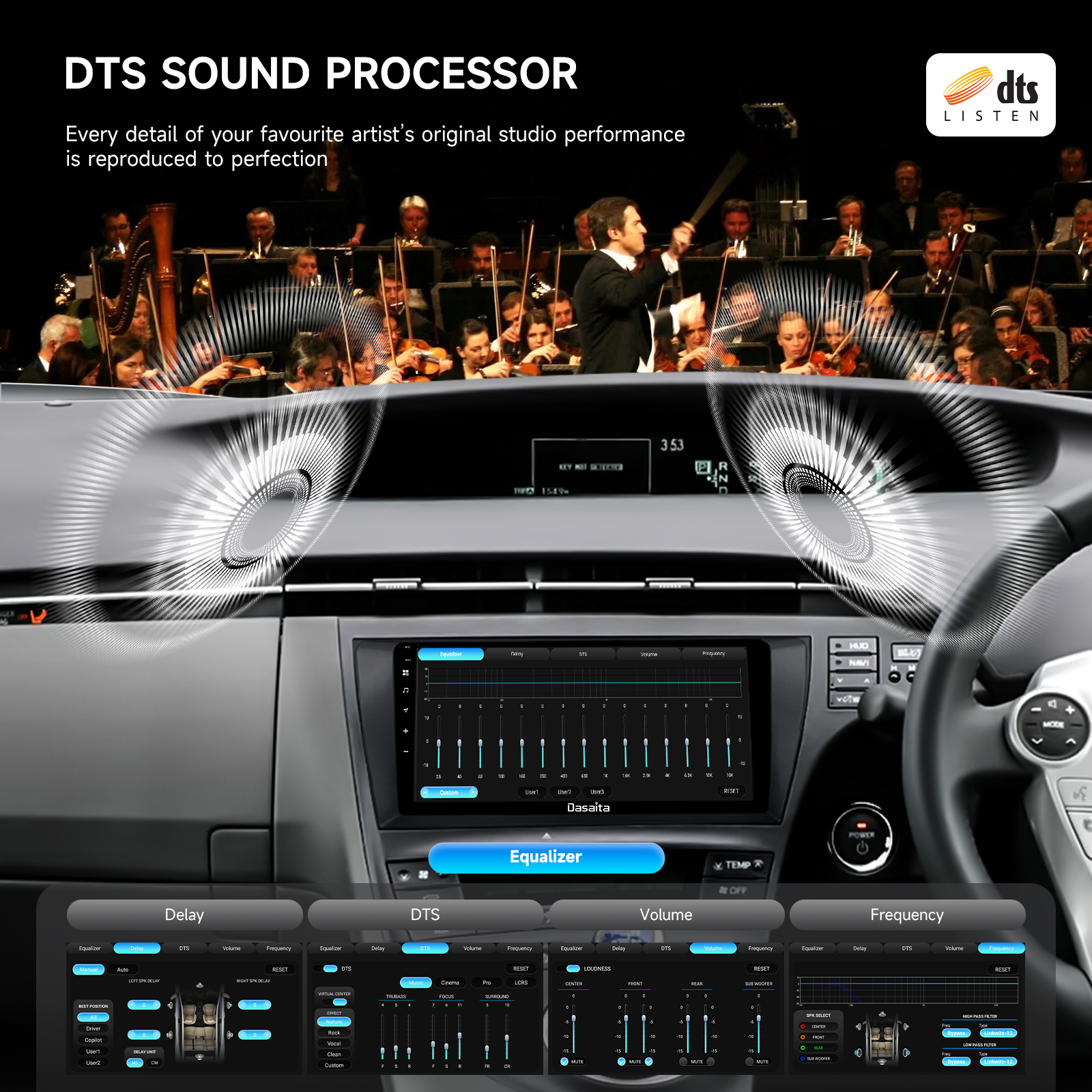 Dasaita Android13 Car Stereo for Toyota Prius 2009-2013 Wireless Carplay & Android Auto Car Radio | Qualcomm 665 | 9" QLED Screen | Wifi+4G LTE | 6G+64G | DTS|GPS Navigation Head Unit | Optical Output