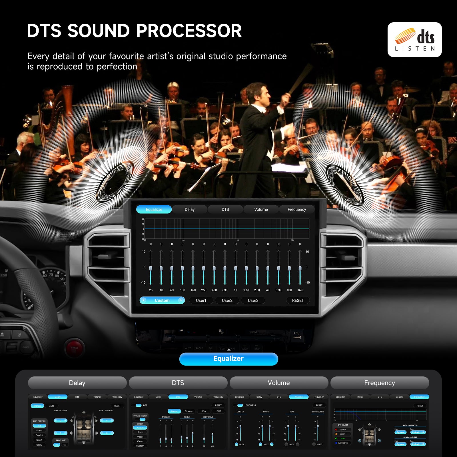 Dasaita for 2022-2025 Toyota Tundra Android 13 Car Stereo | Wireless CarPlay & 14" QLED Touchscreen | 4G LTE & 8GB RAM for Off-Road Audio|AHD Camera