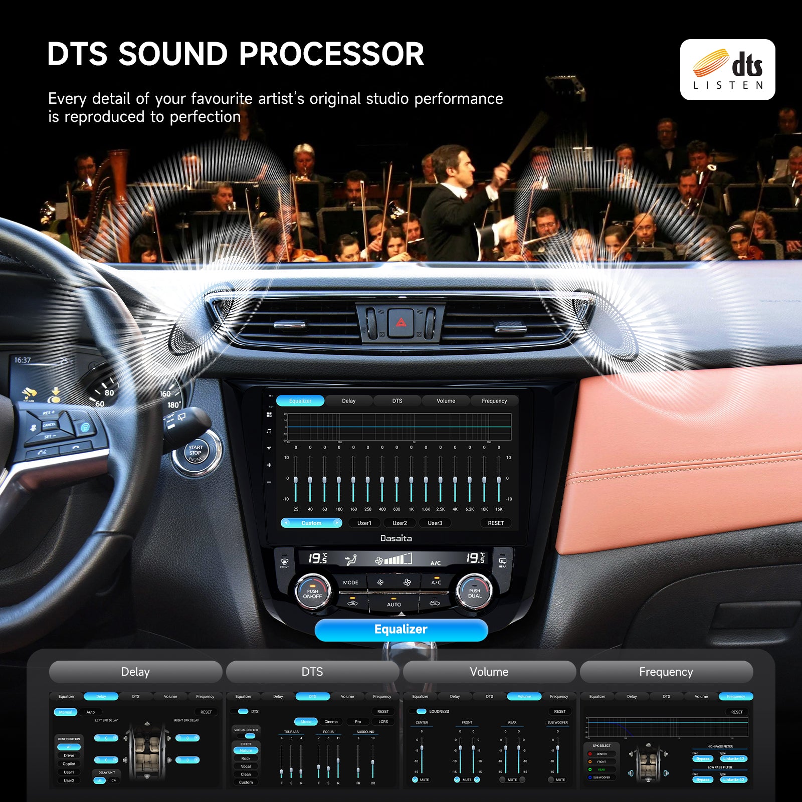 Dasaita Android13 Car Stereo for Nissan X-Trail Qashqai Rogue 2014-2020 Wireless Carplay & Android Auto Car Radio | Qualcomm 665 | 10.2" QLED Screen | Wifi+4G LTE | 6G/8G+64G/256G| DAB+|SWC|GPS Navigation Head unit|DTS| Optical Output