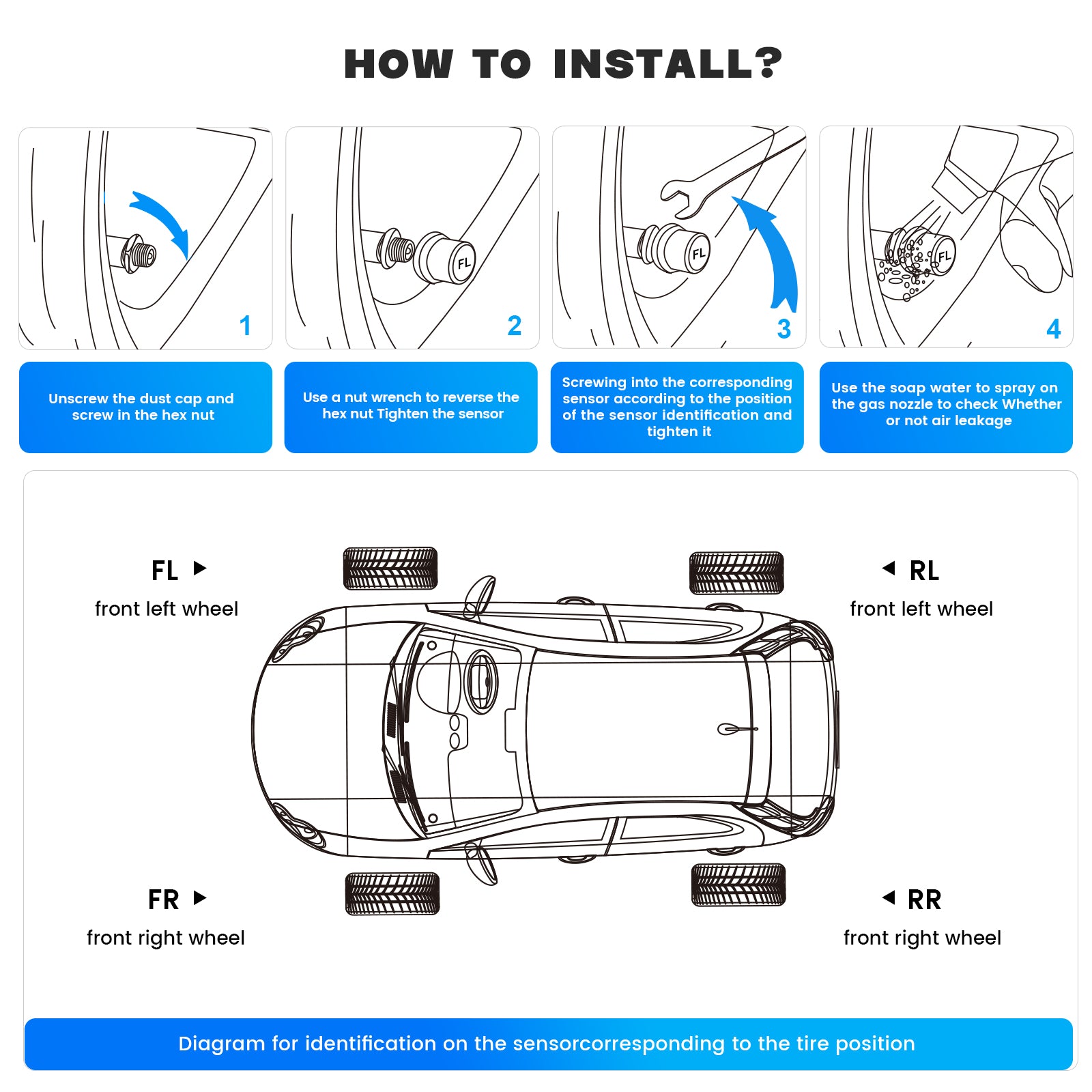 Dasaita USB TPMS APP good quality Car Tire Pressure Monitoring Sensor external system real time for Android car stereo player Accessory