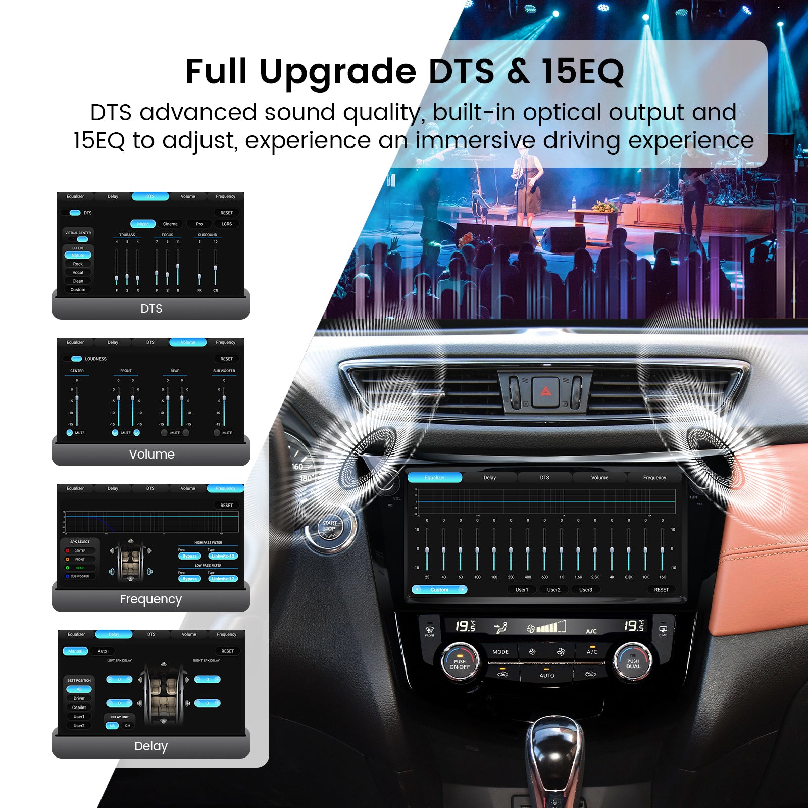 Dasaita Vivid13 Nissan Rogue X-Trail Qashqai 2014-2020 Android Head Unit | Keep Factory Bose, 360 Camera & Climate Control | 10.33" QLED Touchscreen w/ Knob | 8+256GB, Qualcomm 665