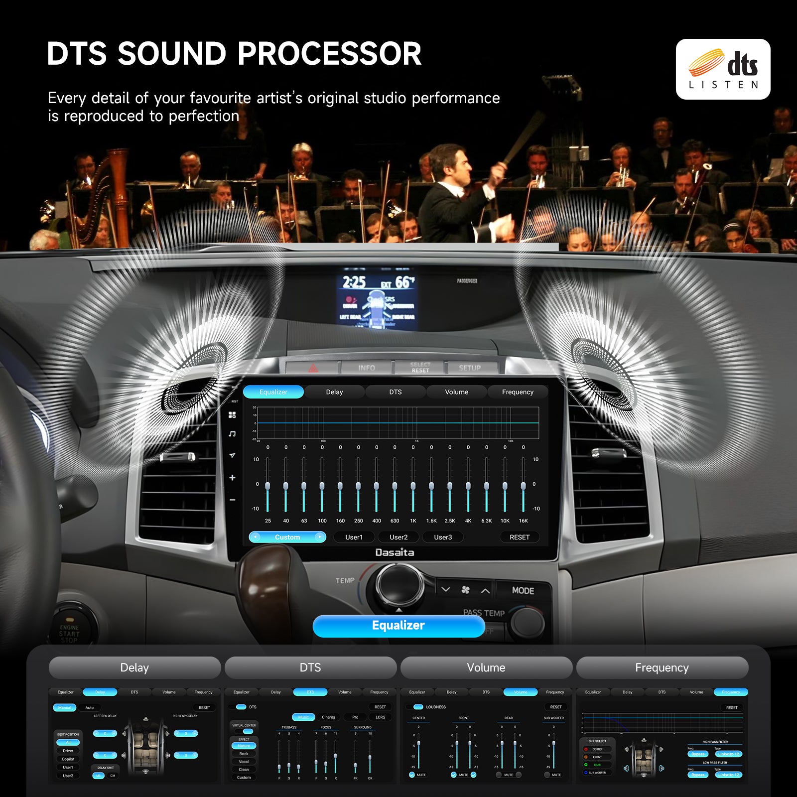 Dasaita Android 13 Car Stereo for Toyota Venza 2008-2016 Wireless Carplay & Android Auto Car Radio | Qualcomm 665 | 9" QLED Screen | Wifi+4G LTE | 6G+64G | DTS Head Unit | Optical Output