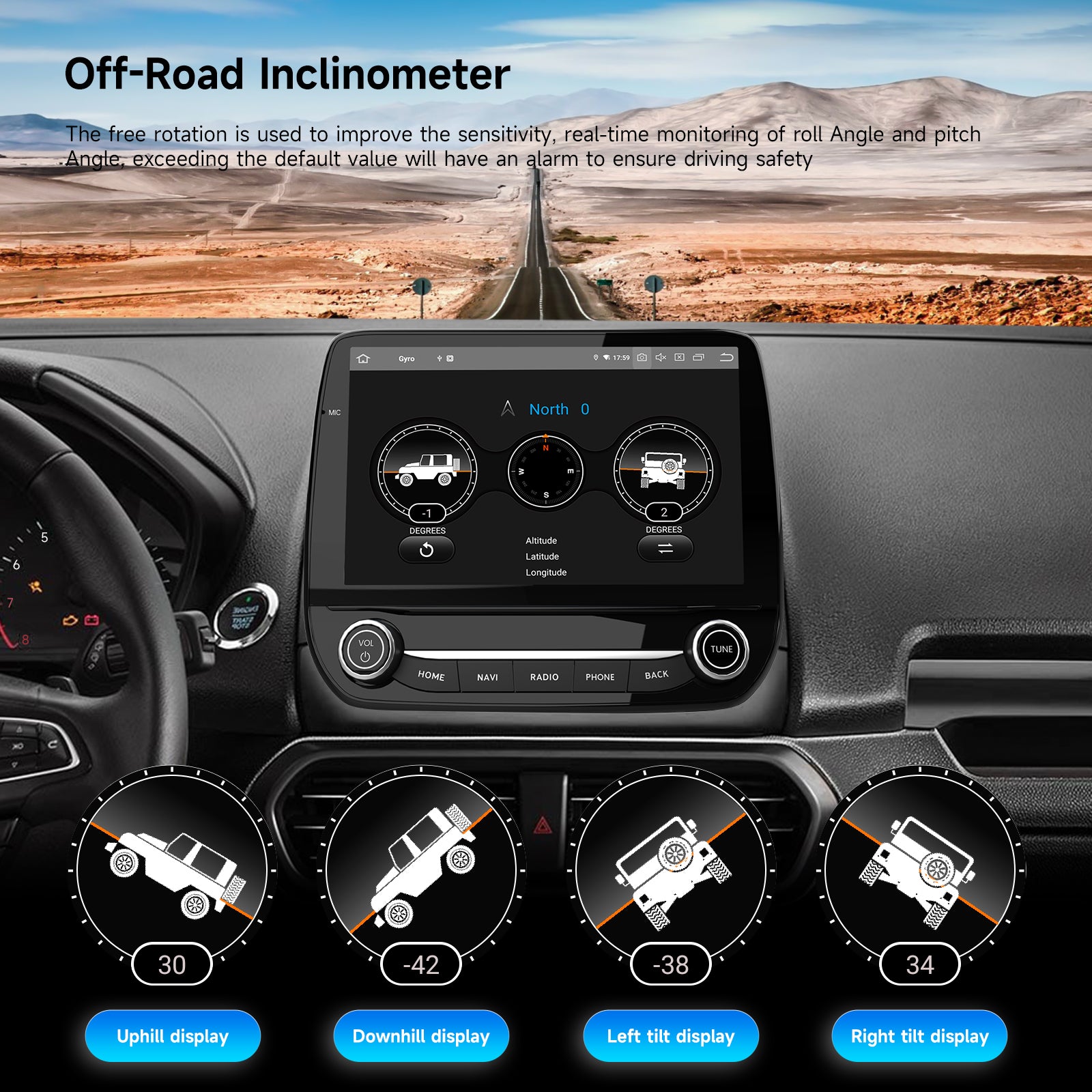 Dasaita Android13 9" Android 13 Head Unit for Ford EcoSport & Fiesta MK8 (2017-2024) | Snapdragon 665 | 8GB+256GB | Physical Knob | Wireless Apple CarPlay & Android Auto | Retains Factory Backup Camera & Controls