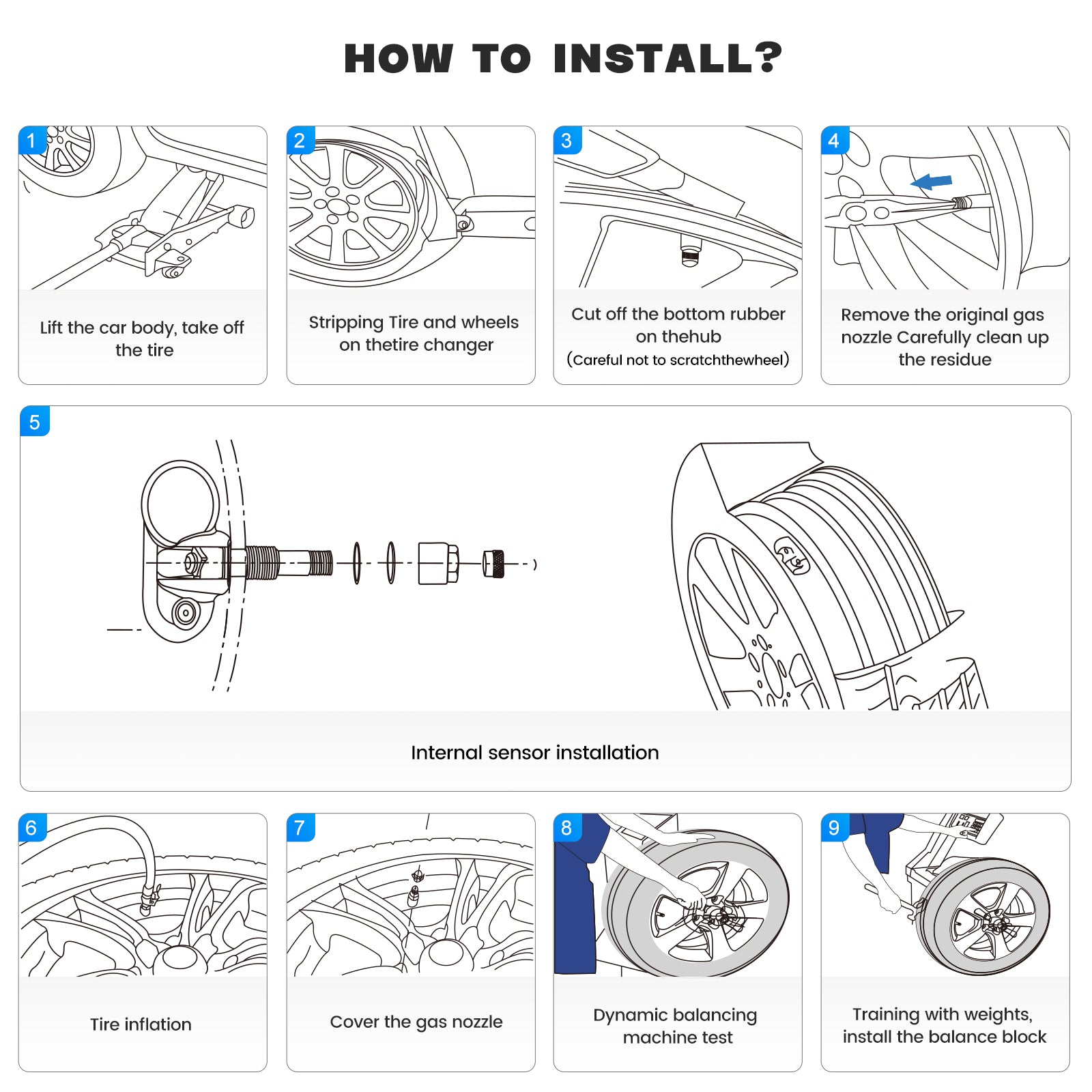 Dasaita USB TPMS APP good quality Car Tire Pressure Monitoring Sensor external system real time for Android car stereo player Accessory