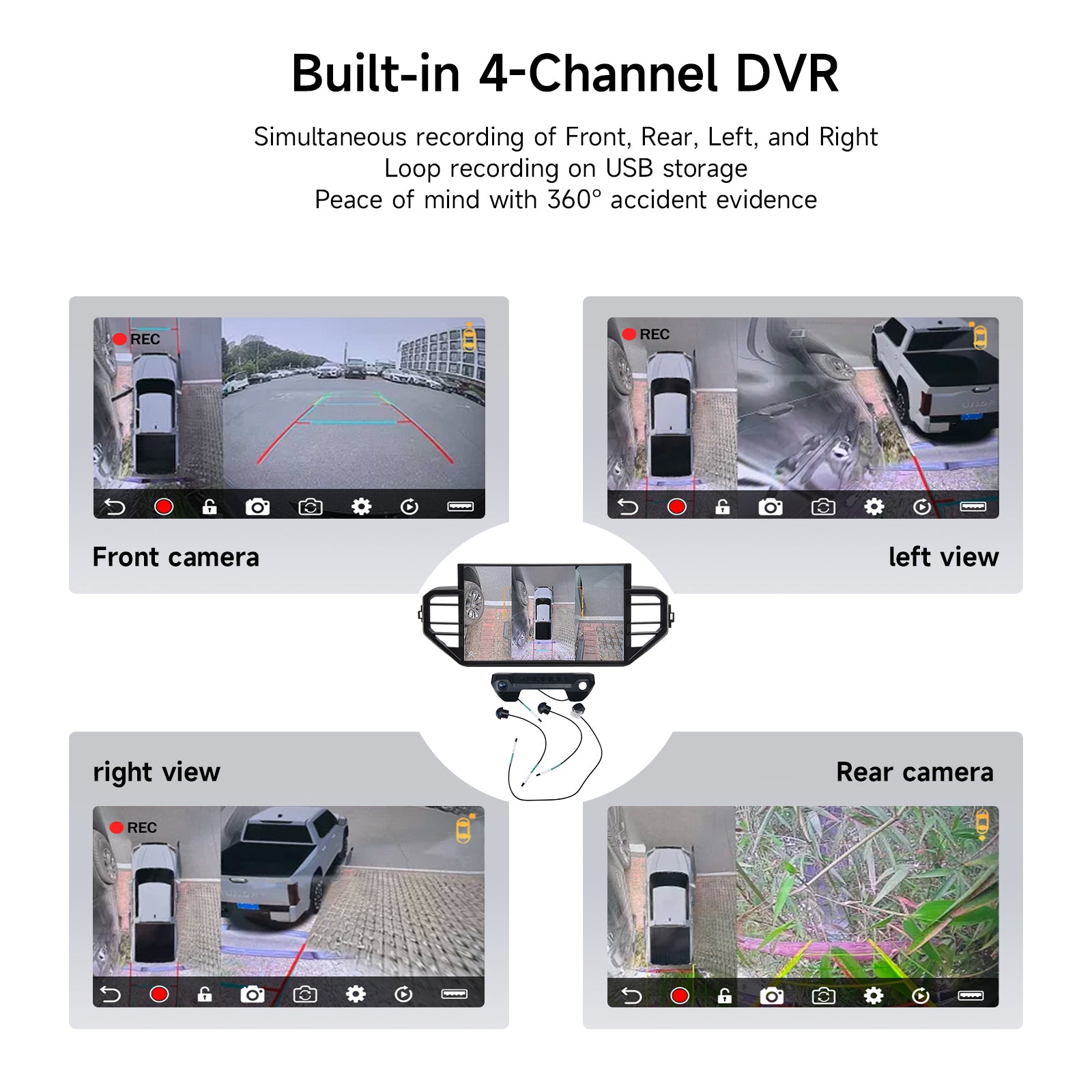 Dasaita for 2022-2025 Toyota Tundra Android 13 Car Stereo | Wireless CarPlay & 14" QLED Touchscreen | 4G LTE & 8GB RAM for Off-Road Audio|AHD Camera
