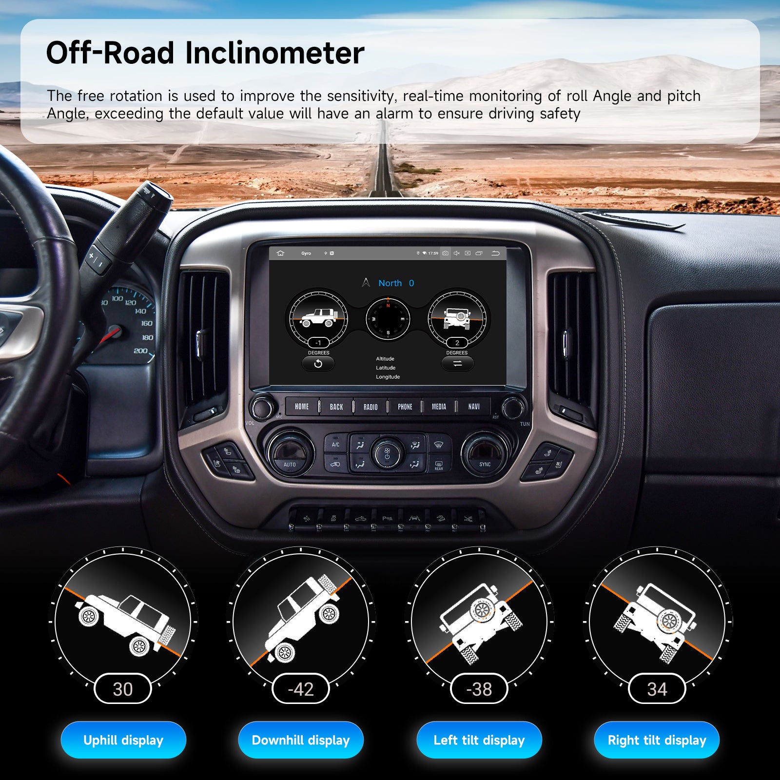Dasaita Android13 Car Stereo for Chevrolet Silverado GMC Sierra 2014-2019 Wireless Carplay & Android Auto Car Radio | Qualcomm 665 | 11.6" 2K QLED Screen | Wifi+4G LTE |8G+256G | DTS|GPS Navigation Head Unit | Optical Output