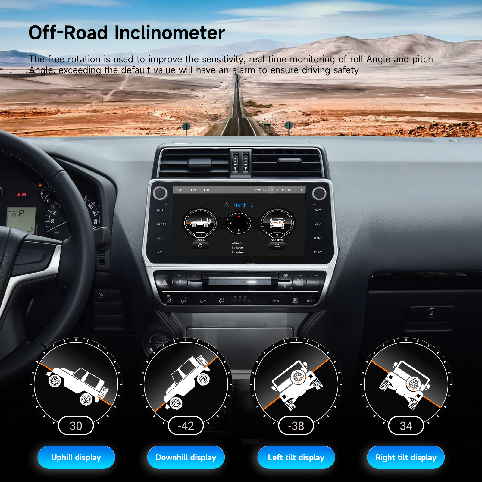 Dasaita Android13 Car Stereo for Toyota Prado 2018-2022 Wireless Carplay & Android Auto Car Radio| Qualcomm 665 | 10.2" QLED Screen | Wifi+4G LTE |8G+256G|DTS|GPS Navigation Head Unit| Optical Output