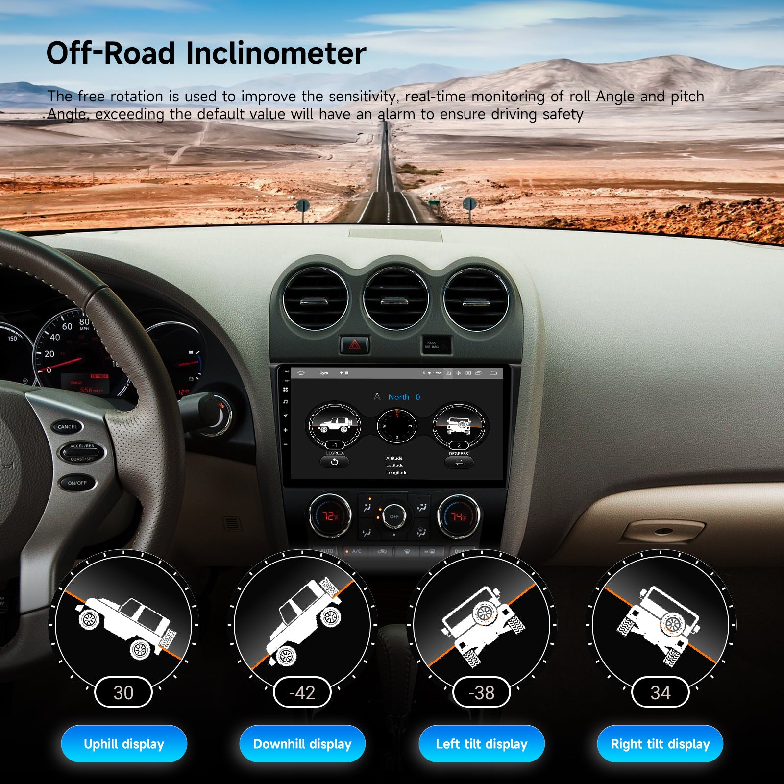 Dasaita Android13 Car Stereo for Nissan Altima 2008-2012 Wireless Carplay & Android Auto Car Radio| Qualcomm 665 | 9" QLED Screen | Wifi+4G LTE |6G+64G|DTS|GPS Navigation Head Unit| Optical Output