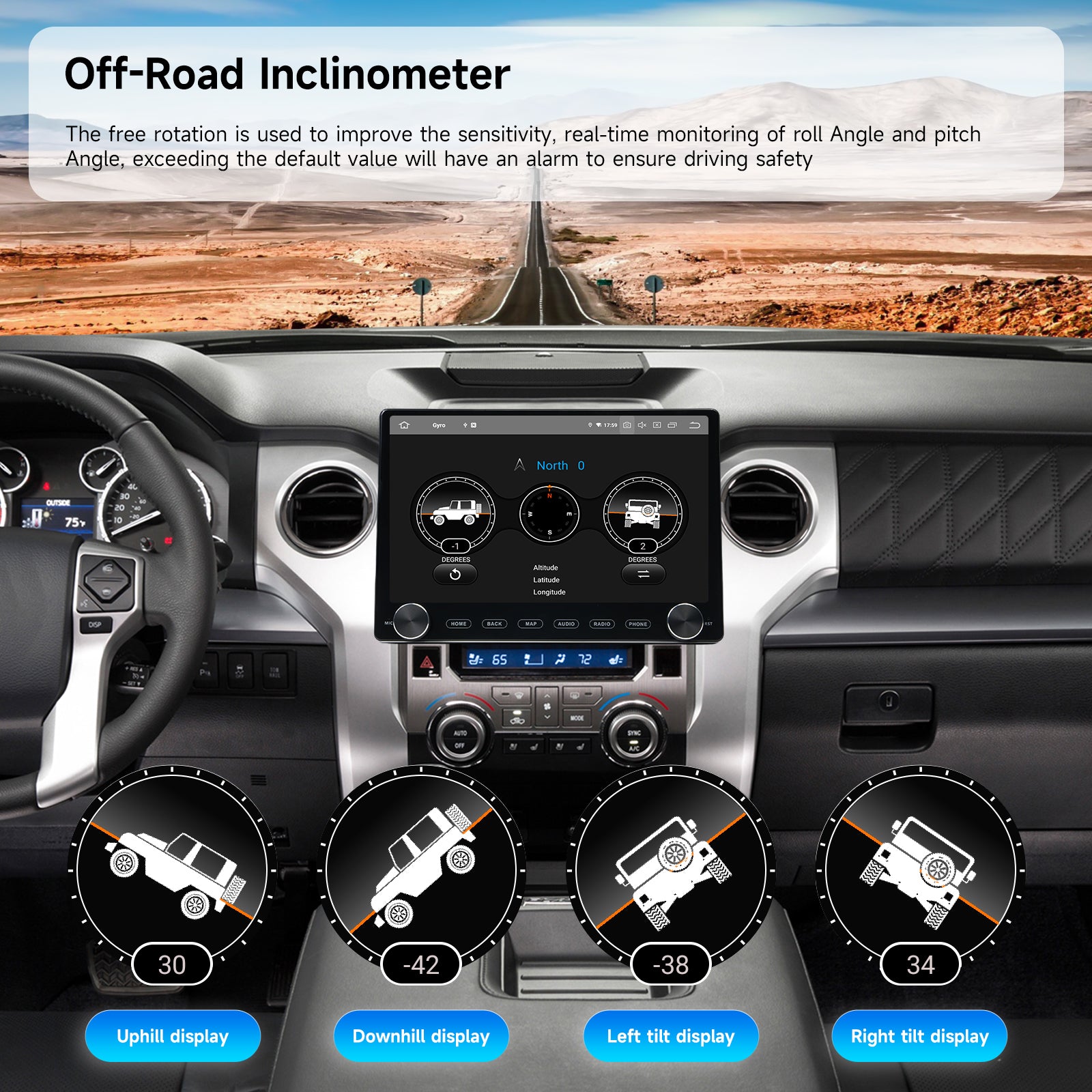 Dasaita Android13 Car Stereo for Universal 2 Din 11.6" Wireless Carplay & Android Auto Car Radio | Qualcomm 665 |2K QLED Screen| Wifi+4G LTE|6G+64G|DTS|GPS Navigation Head Unit|Optical Output