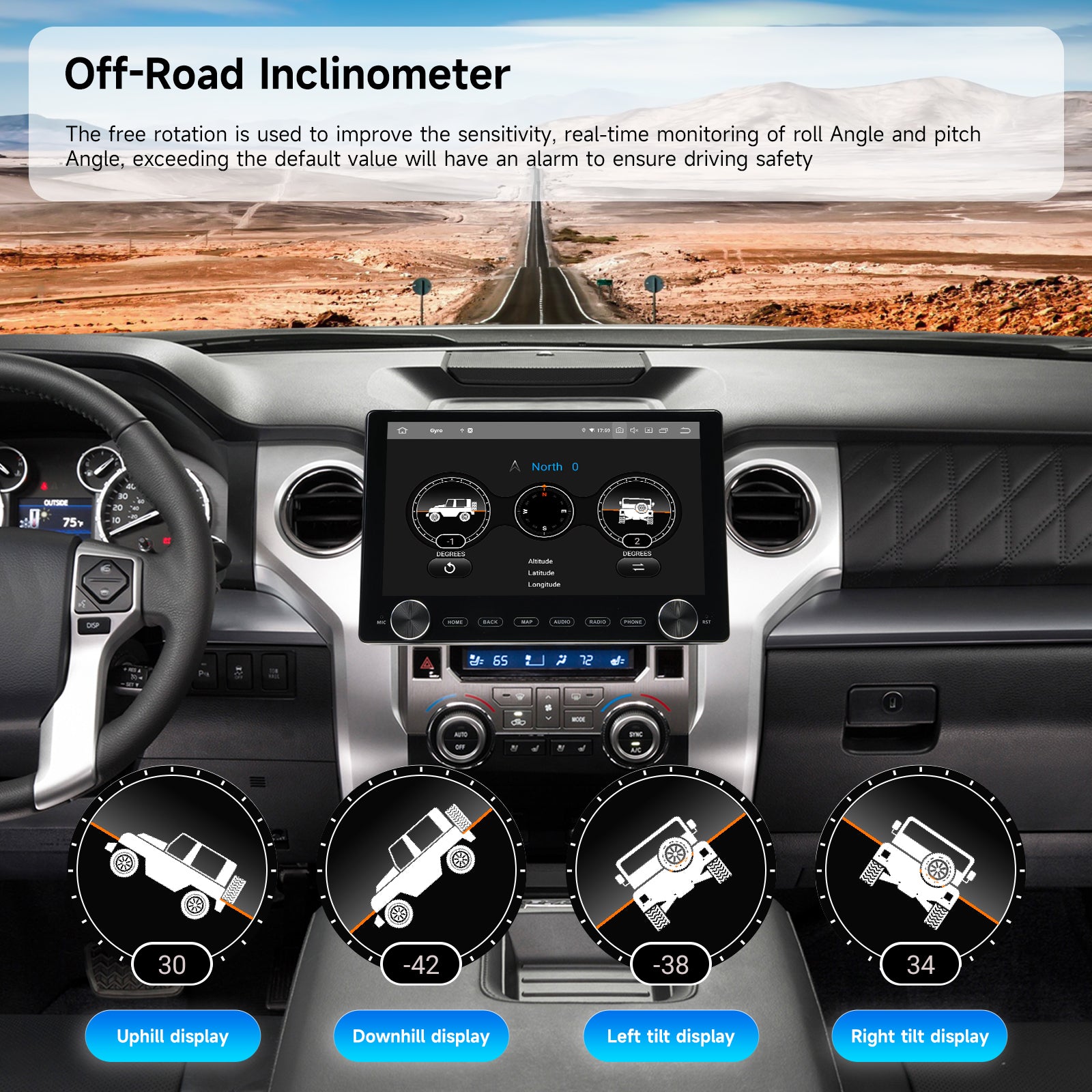 Dasaita 10.2" Universal Double Din Car Stereo with Rotary Knobs | Wireless CarPlay Android Auto | Android 13 Head Unit | QLED Touchscreen | GPS Navigation | 6G+64G/8G+256G | DTS Audio