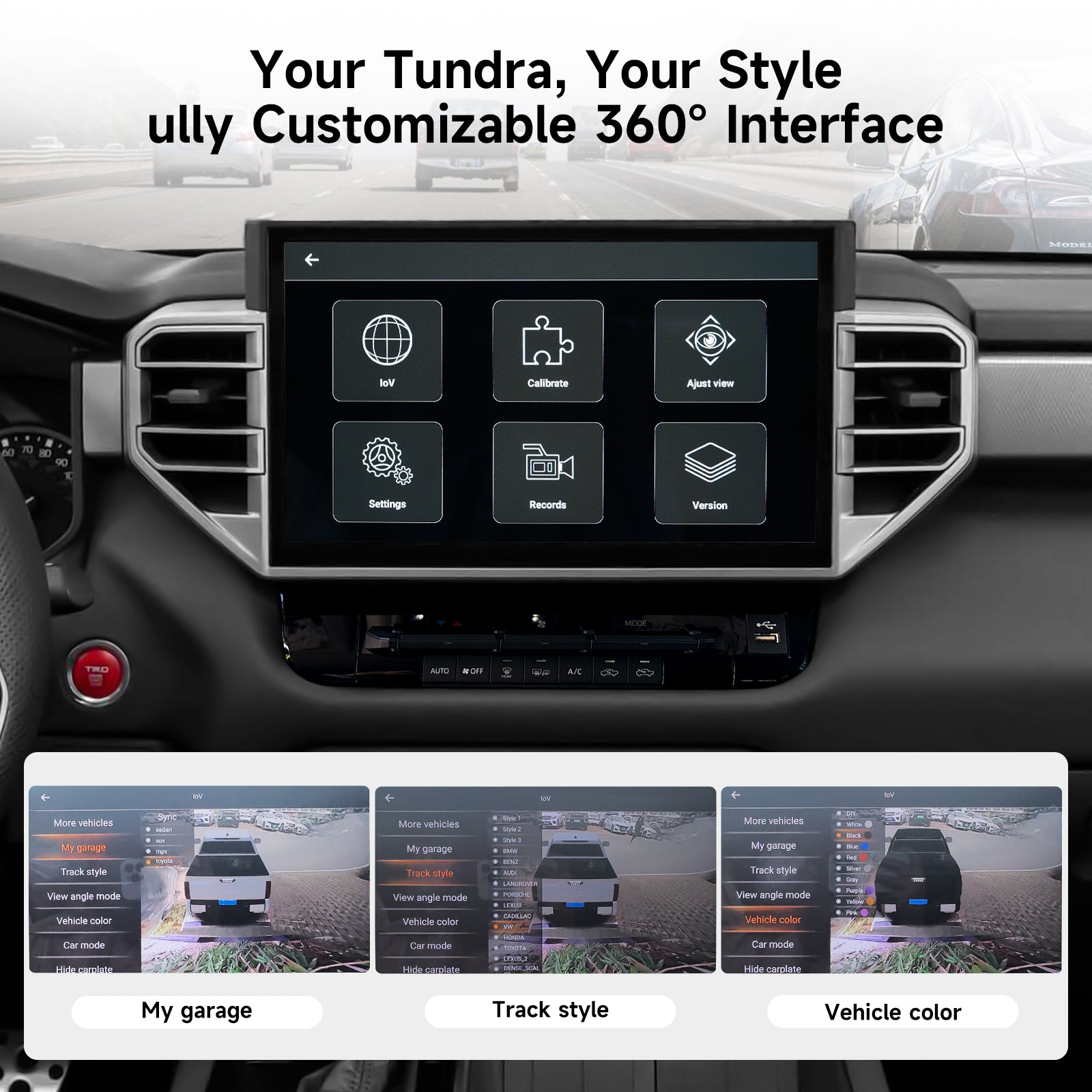 Dasaita for 2022-2025 Toyota Tundra Android 13 Car Stereo | Wireless CarPlay & 14" QLED Touchscreen | 4G LTE & 8GB RAM for Off-Road Audio|AHD Camera
