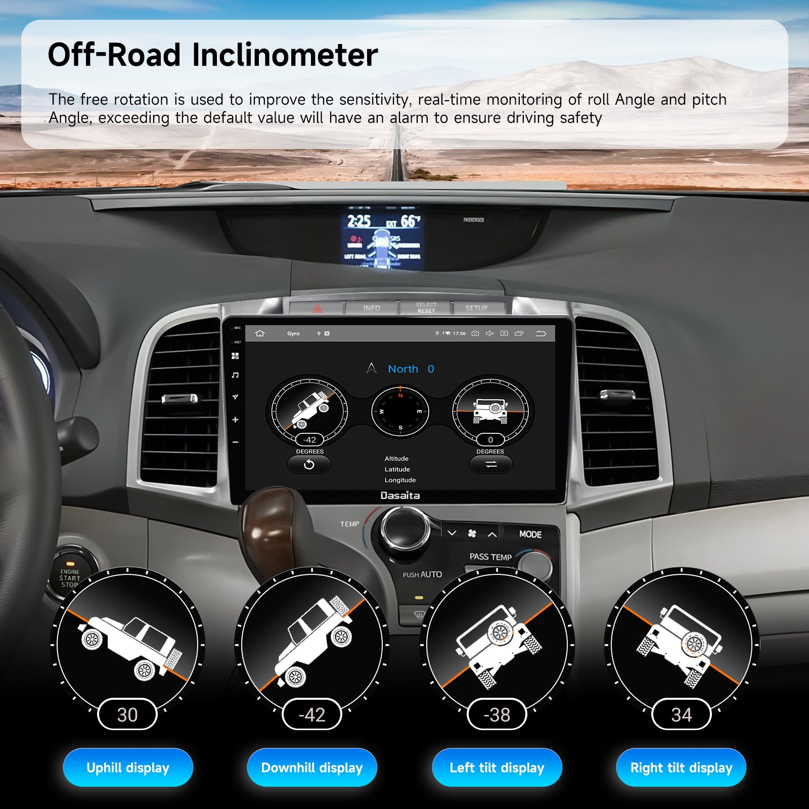 Dasaita Android 13 Car Stereo for Toyota Venza 2008-2016 Wireless Carplay & Android Auto Car Radio | Qualcomm 665 | 9" QLED Screen | Wifi+4G LTE | 6G+64G | DTS Head Unit | Optical Output