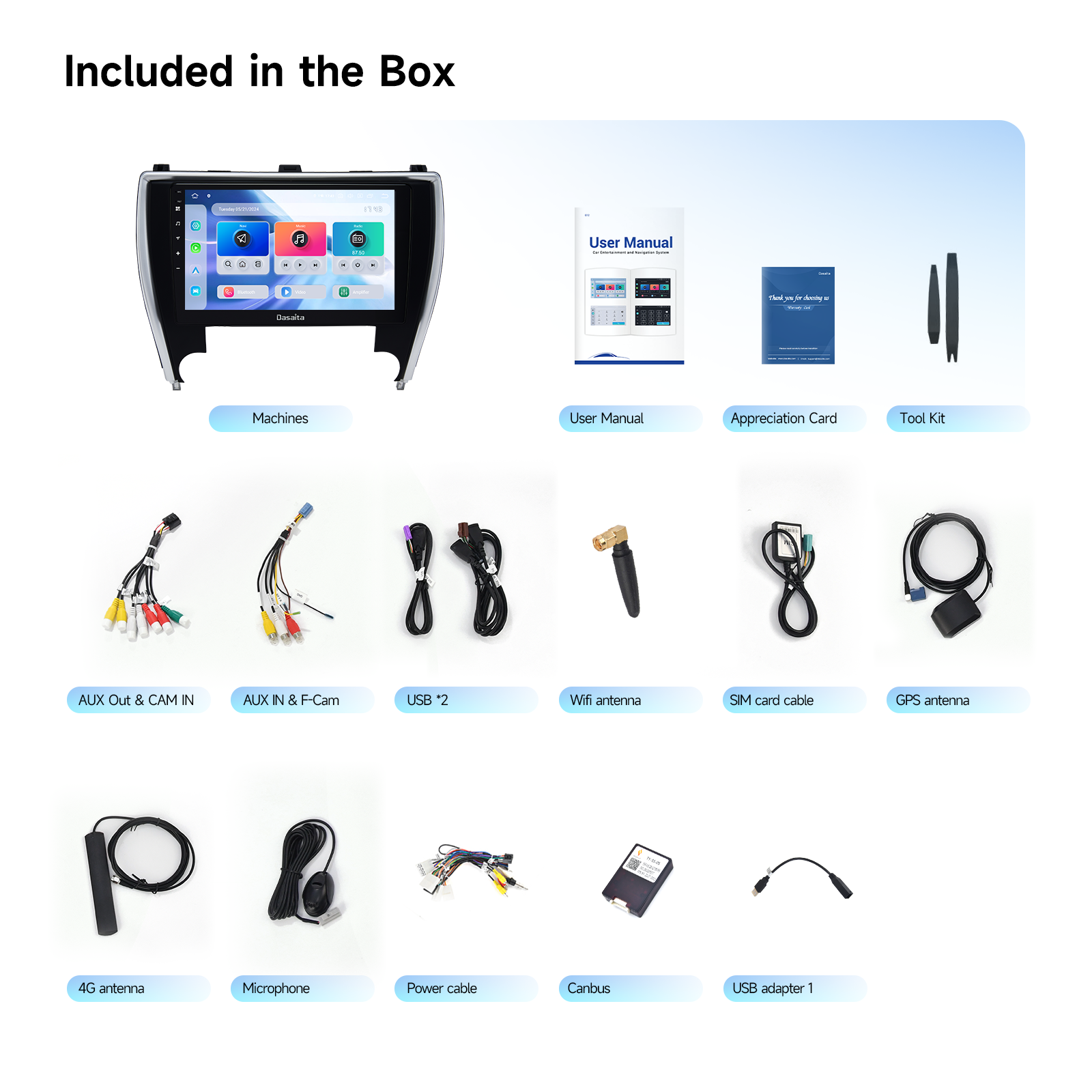 Dasaita for Toyota Camry 2015-2017 Android 13 Car Stereo | Wireless CarPlay & Android Auto 10.2" QLED Touchscreen GPS Navigation