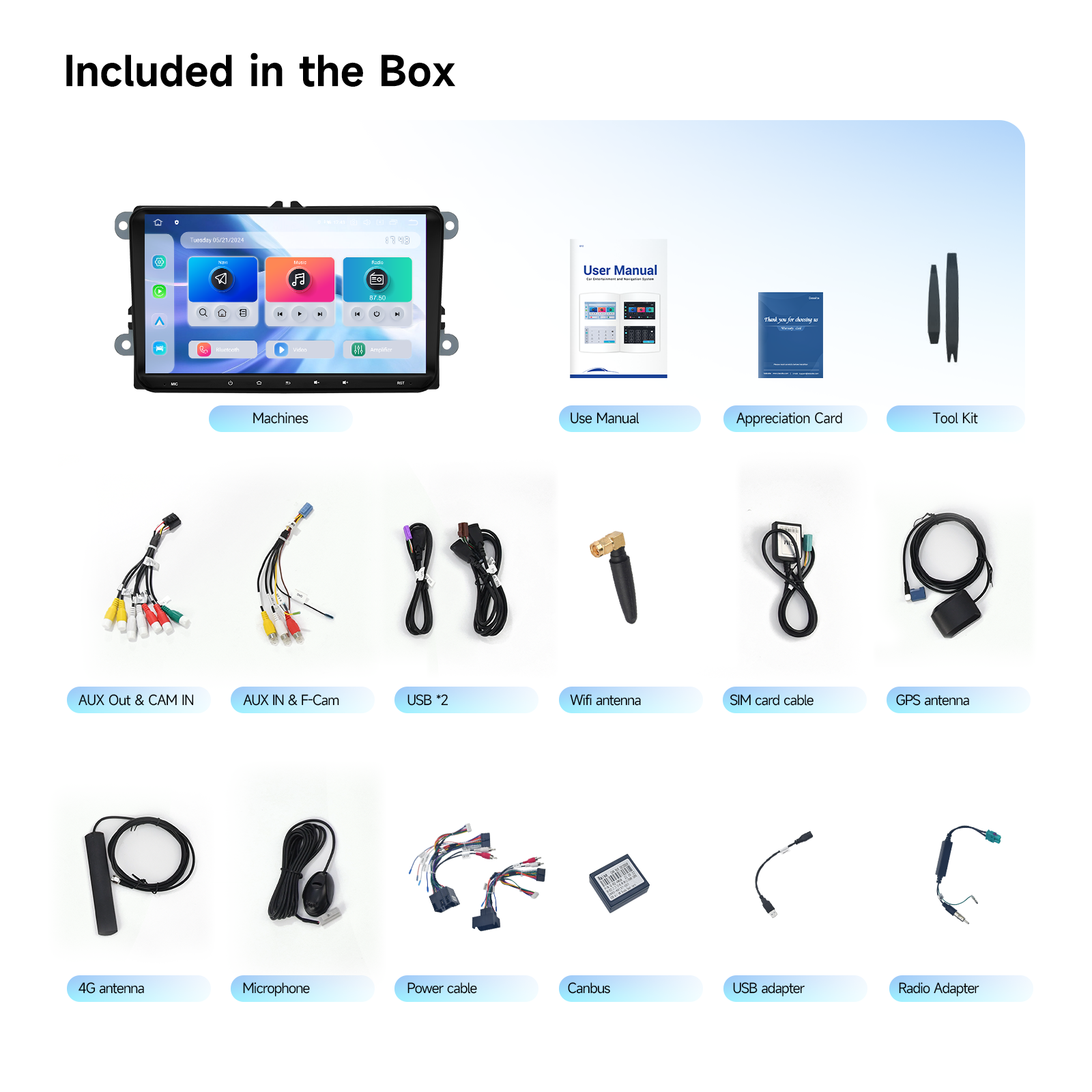 Dasaita Android 13 Car Stereo for VW Volkswagen Jetta Beetle Tiguan Touran Seat Golf Passat EOS | 9" QLED Double Din Touchscreen | Wireless CarPlay & Android Auto | GPS Navigation | WiFi 4G LTE | DTS Sound