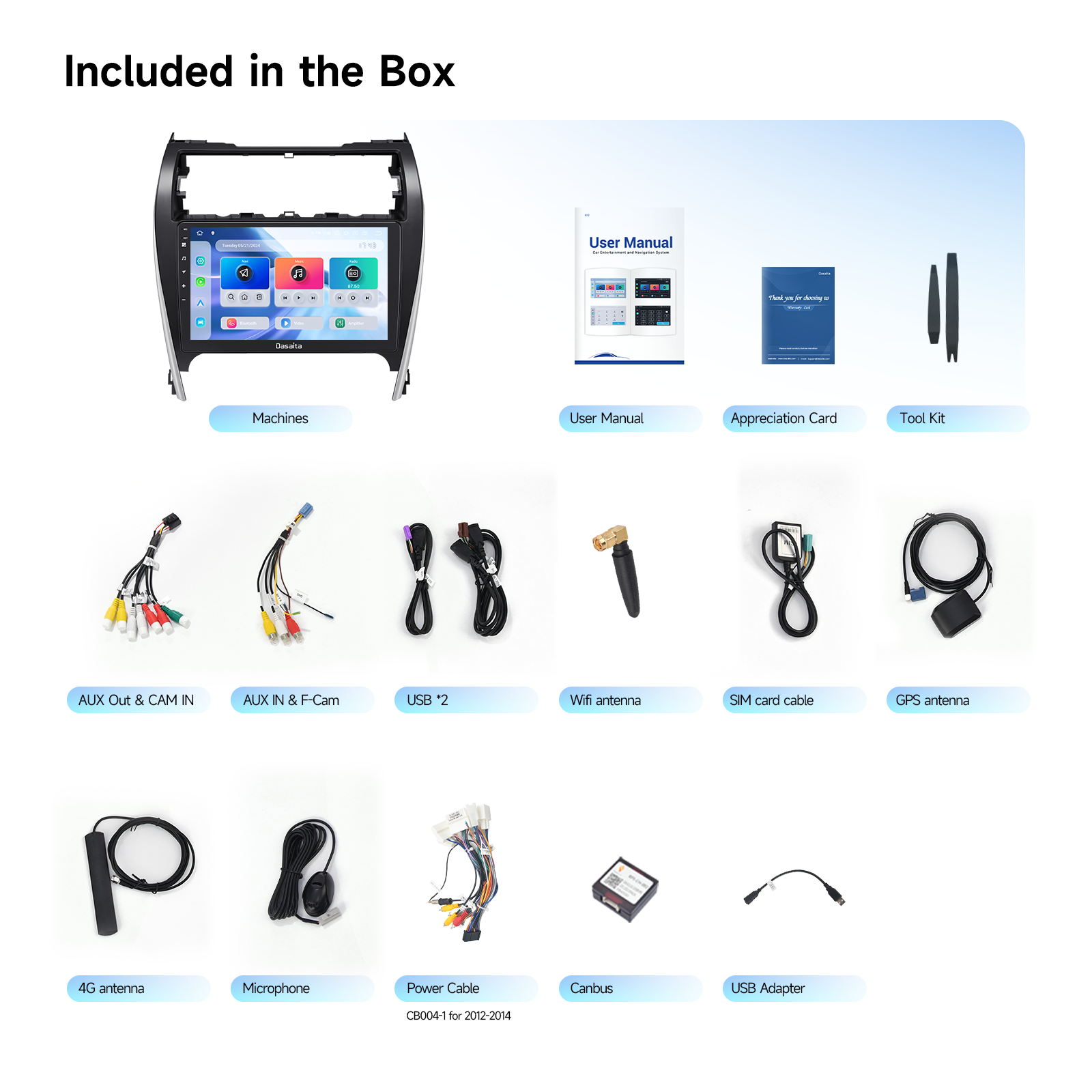Dasaita Android 13 Car Stereo for Toyota Camry 2012 2013 2014 Wireless Carplay & Android Auto Car Radio | Qualcomm 665 | 10.2" QLED Screen | Wifi+4G LTE | 6G+64G | DTS Head Unit | Optical Output