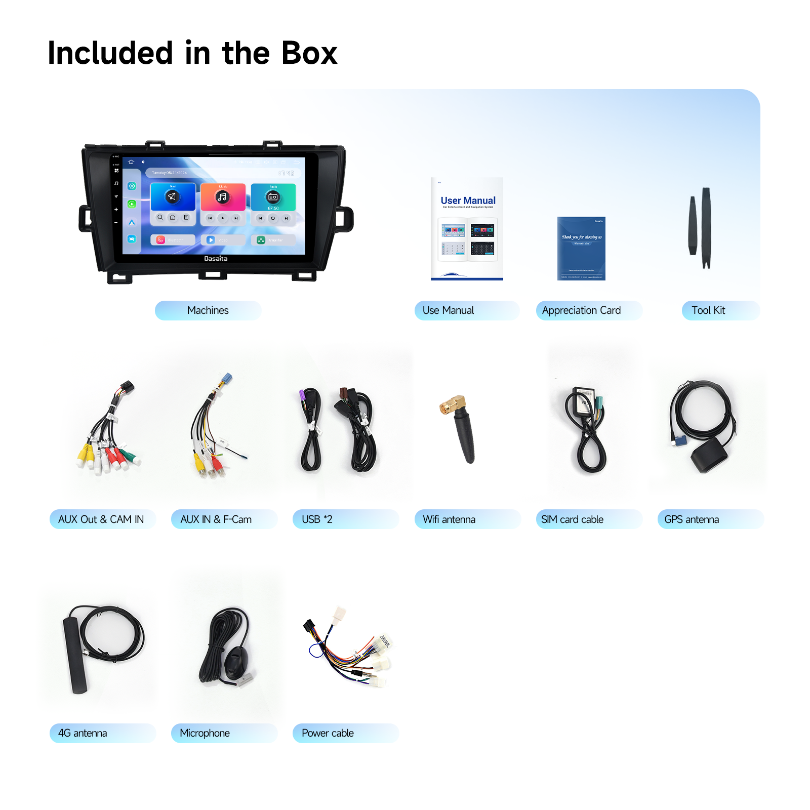 Dasaita Android13 Car Stereo for Toyota Prius 2009-2013 Wireless Carplay & Android Auto Car Radio | Qualcomm 665 | 9" QLED Screen | Wifi+4G LTE | 6G+64G | DTS|GPS Navigation Head Unit | Optical Output