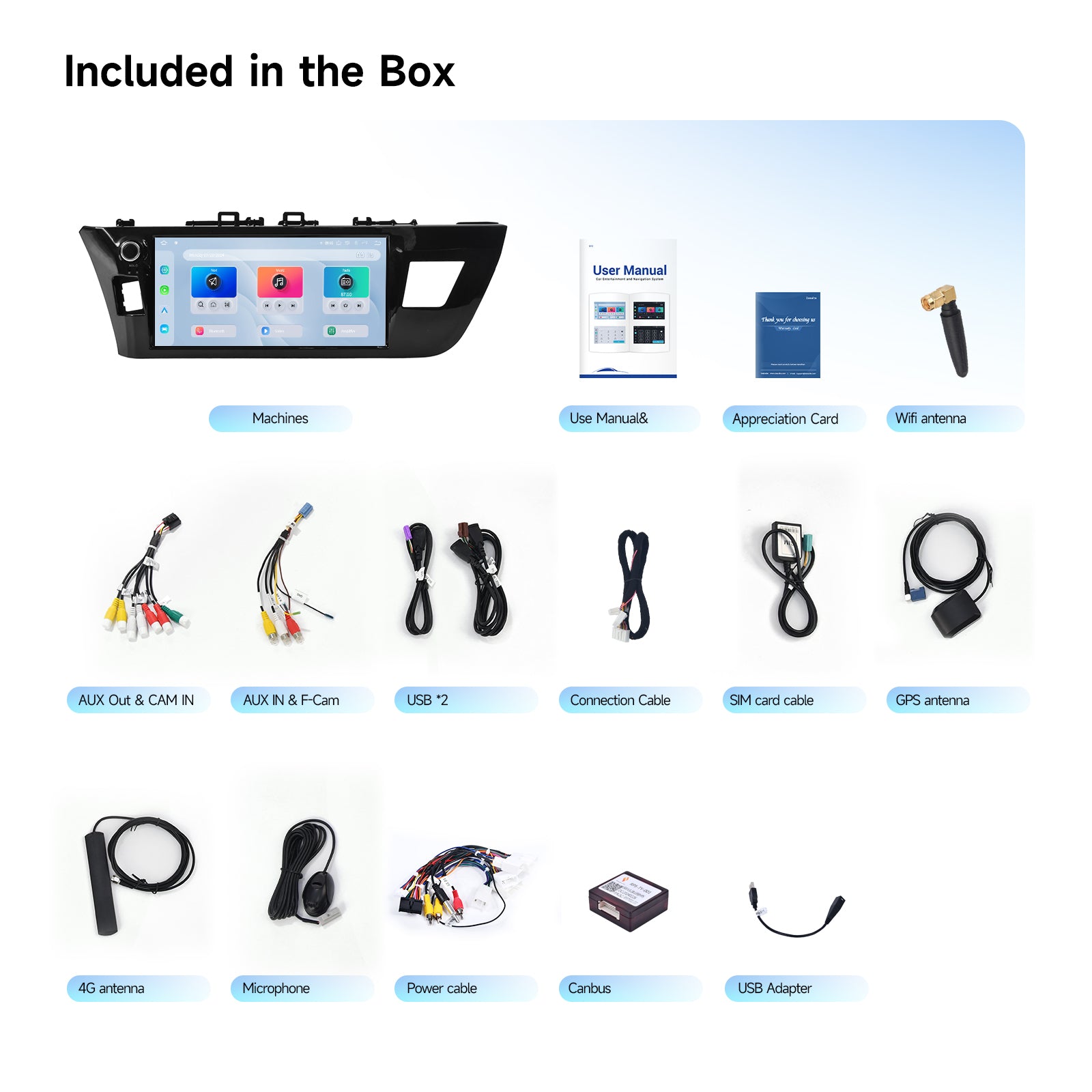 Dasaita Android 13 Car Stereo for Toyota Corolla 2014-2016 with Wireless CarPlay Android Auto 10.2 10.33 Inch Touchscreen GPS Navigation Bluetooth