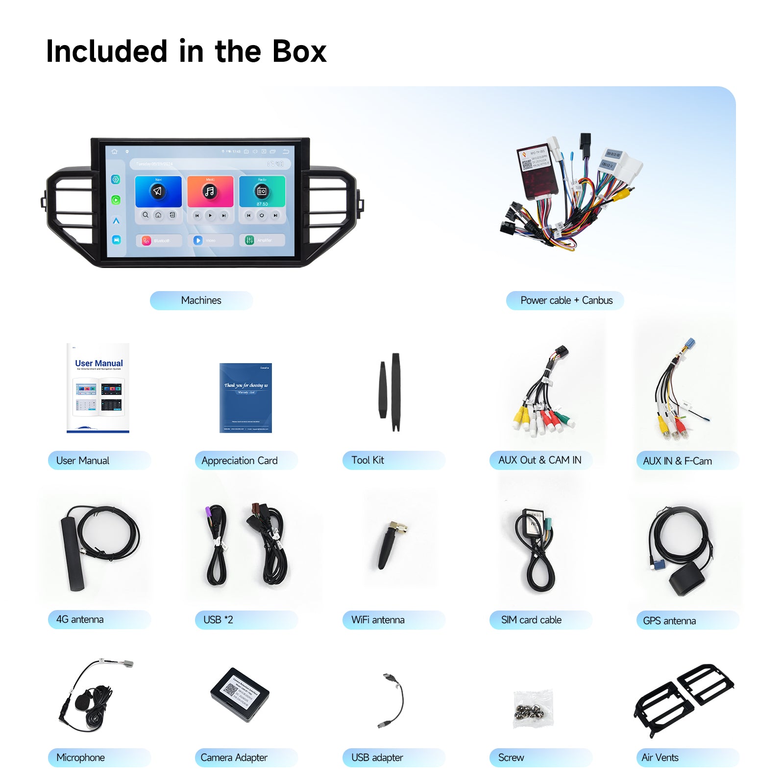 Dasaita for 2022-2025 Toyota Tundra Android 13 Car Stereo | Wireless CarPlay & 14" QLED Touchscreen | 4G LTE & 8GB RAM for Off-Road Audio|AHD Camera