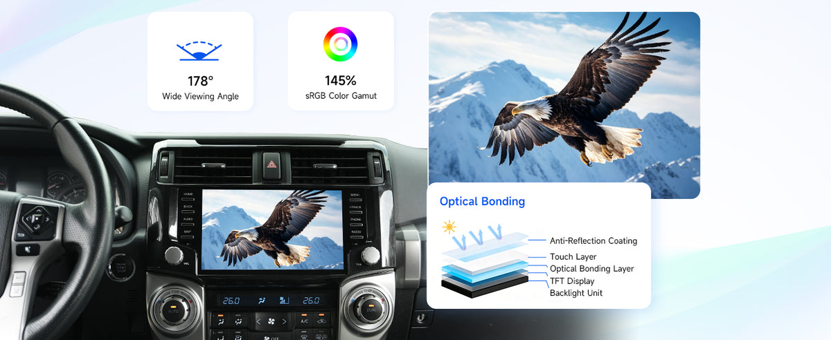 9" QLED Touchscreen