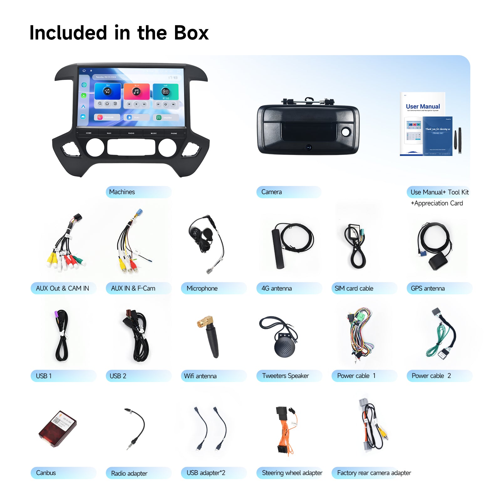 Dasaita Android13 Car Stereo for Chevrolet Silverado GMC Sierra 2014-2019 Wireless Carplay & Android Auto Car Radio | Qualcomm 665 | 13.3" 2K QLED Screen | Wifi+4G LTE |8G+256G | DTS|GPS Navigation Head Unit | Optical Output