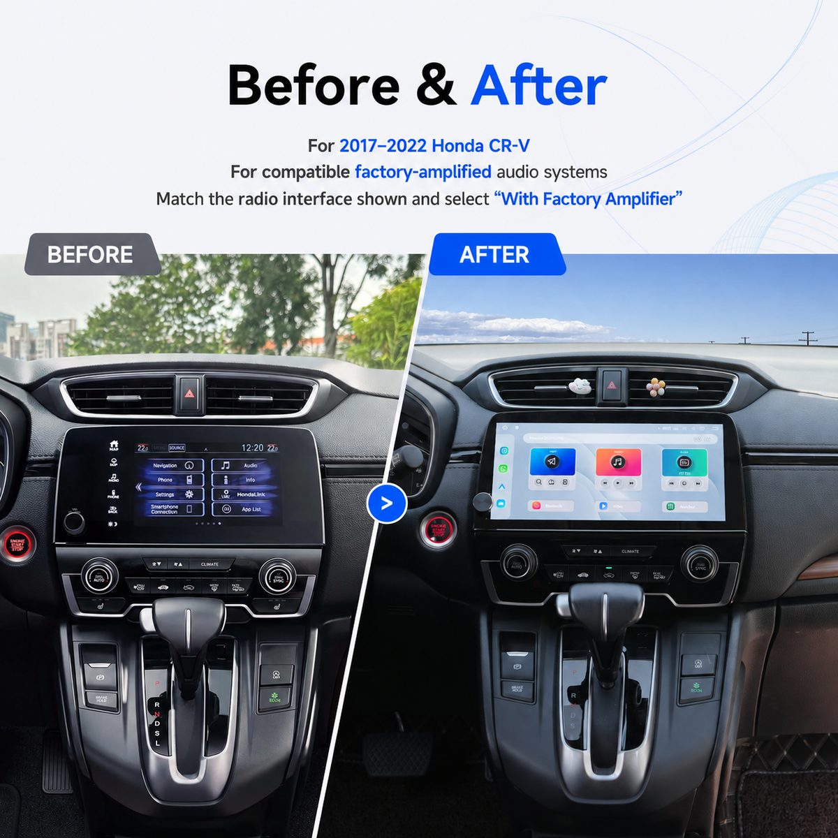 Dasaita 10.33" QLED Car Stereo for Honda CR-V 2017–2022