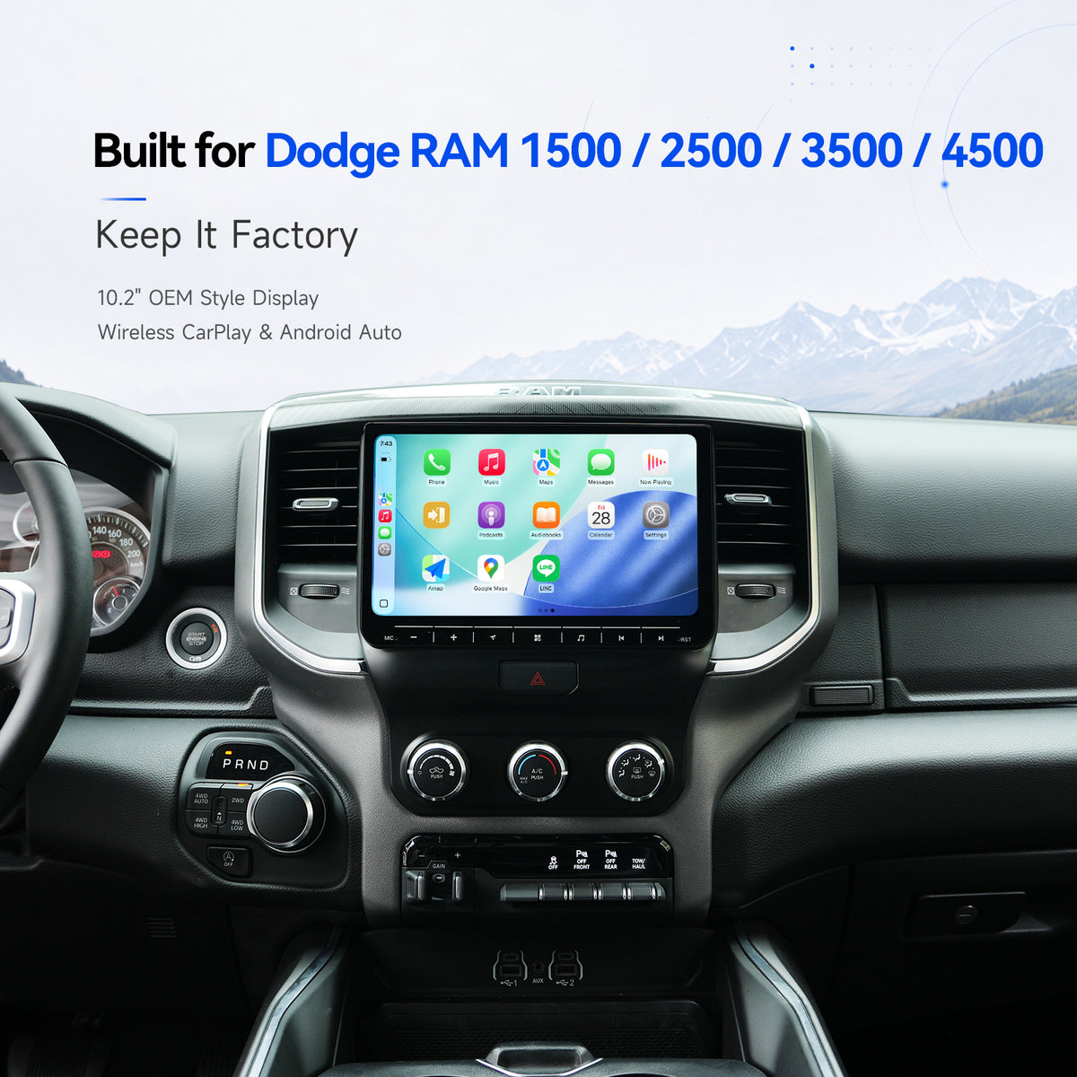 Manual Climate Control Dash Kit for Ram 1500