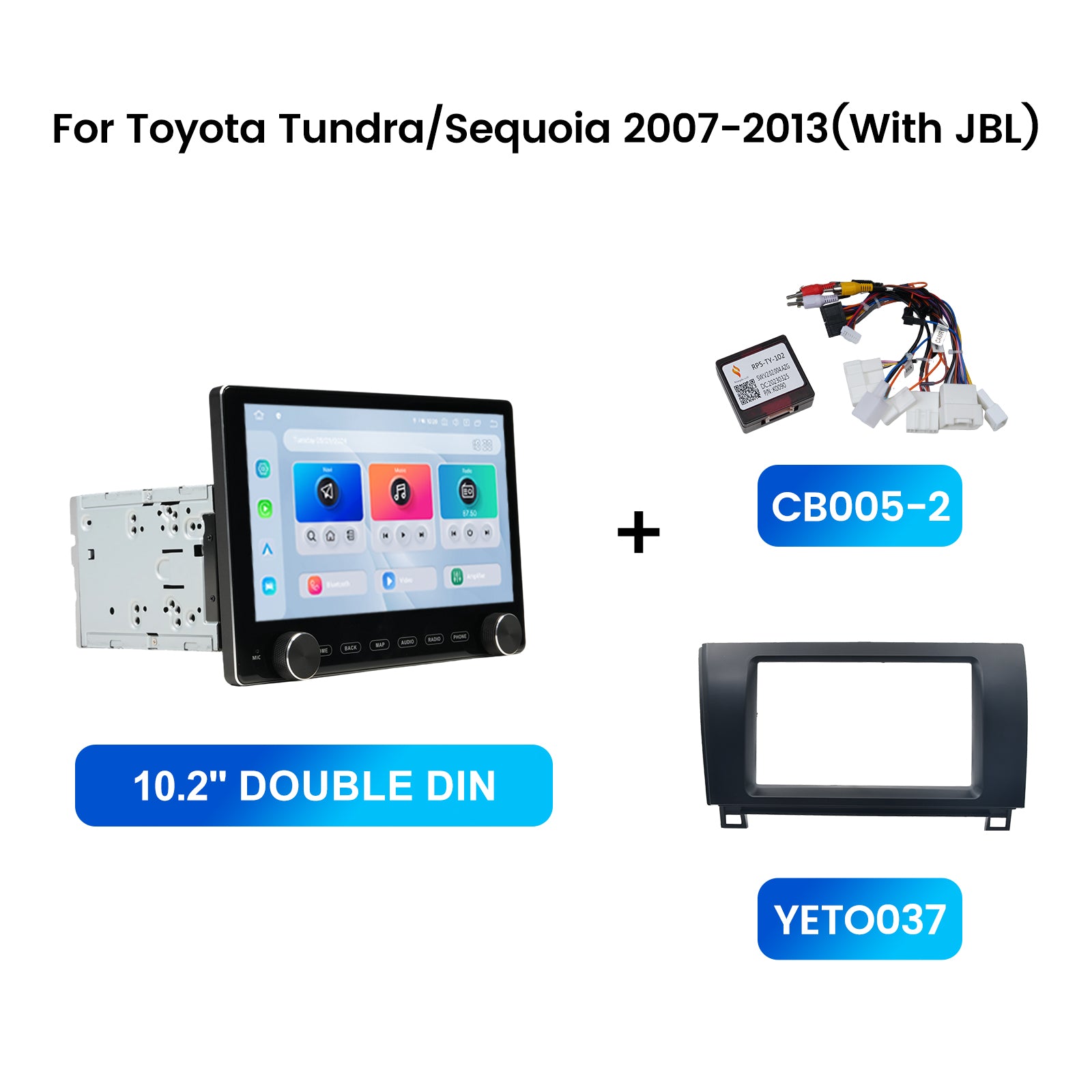 Dasaita 10.2" Universal Double Din Car Stereo with Rotary Knobs | Wireless CarPlay Android Auto | Android 13 Head Unit | QLED Touchscreen | GPS Navigation | 6G+64G/8G+256G | DTS Audio