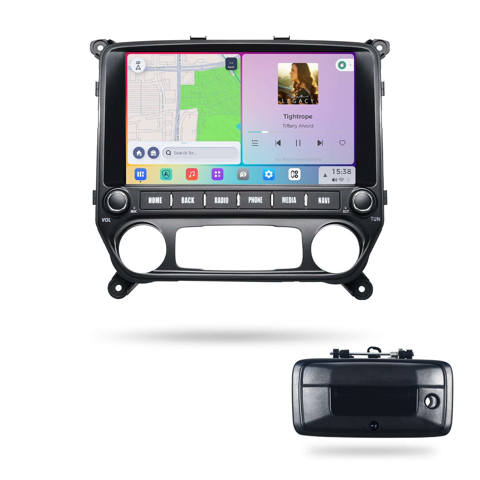 Dasaita Vivid13 Car Stereo for Chevrolet Silverado GMC Sierra 2014-2019 Wireless Carplay & Android Auto Car Radio | Qualcomm 665 | 11.6" 2K QLED Screen | Wifi+4G LTE |8G+256G | DTS|GPS Navigation Head Unit | Optical Output