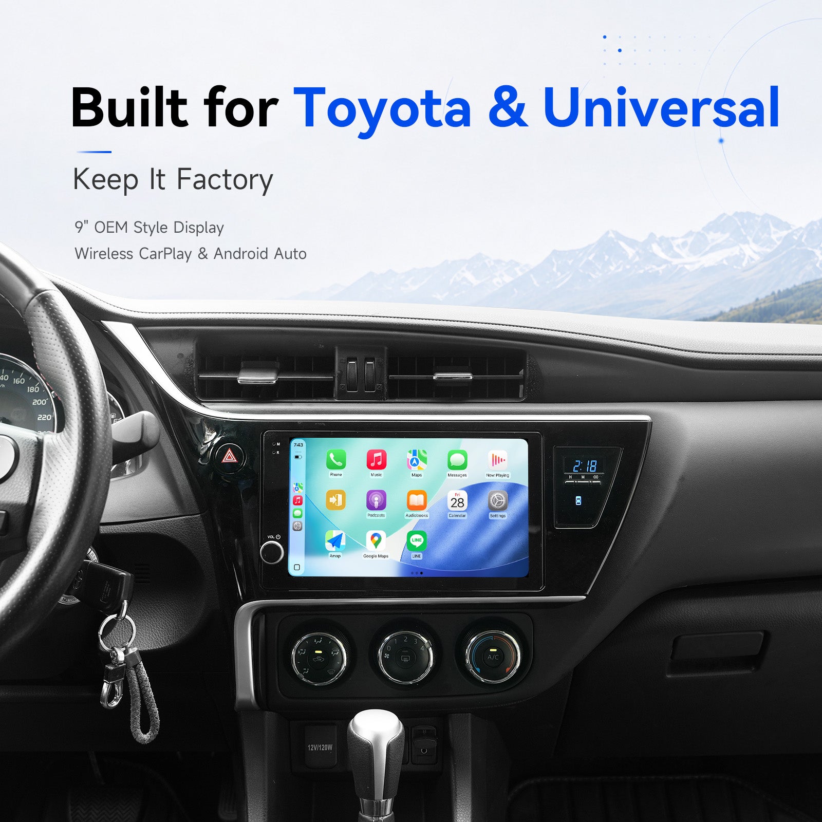 wireless Apple CarPlay, Android Auto, Toyota Tacoma