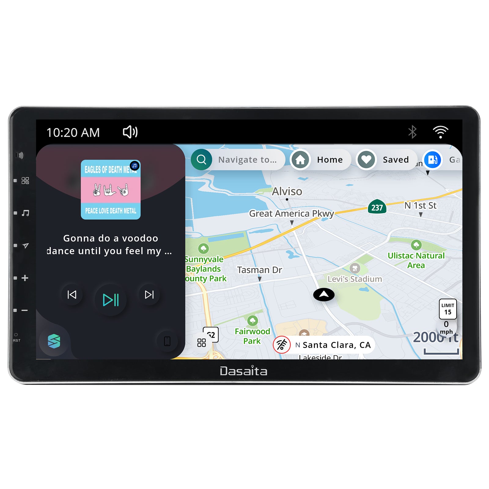 Dasaita Vivid 13.3Inch Double Din Car Stereo 1920*1080 IPS Touch Screen Android  Auto Carplay Car Radio GPS Navigation 4G RAM 64G ROM Android 10