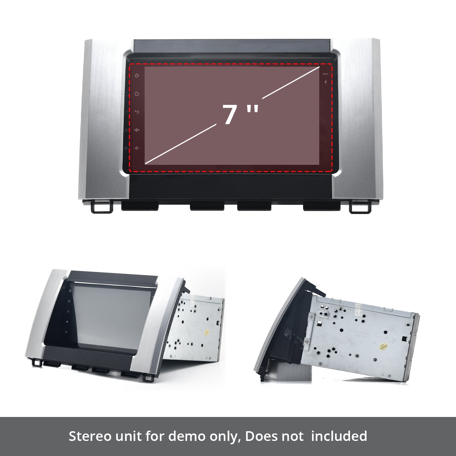 2Din Dash Kit for Toyota Tundra 2014 2015 2016 2016 2017 2018 2019 2020 2021 Metal Brakects Multi Installation Kit
