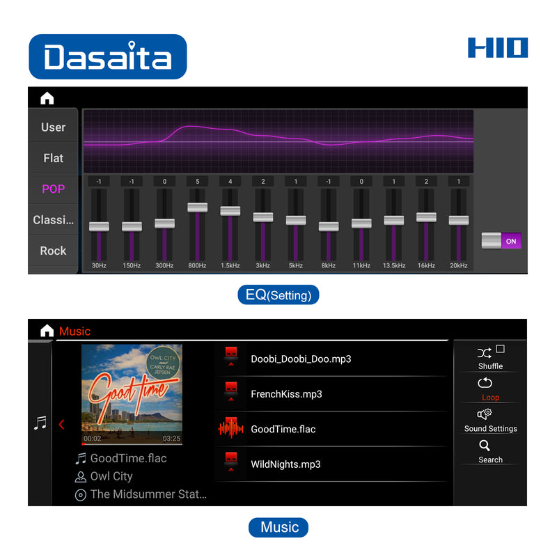 Dasaita 10.25 inch for BMW 5 Series E60 2009 2010 CIC Car Radio Amplifier IPS Screen Backup Camera 4g/64g 1920*720 GPS Stereo