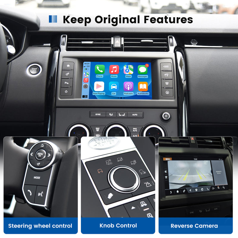 Dasaita Land Rover Sport Evque Discovery 4 Support Bosch/Harman CarPlay & Android Auto Interface Kit Retrofit Integration( Wired & Wireless )