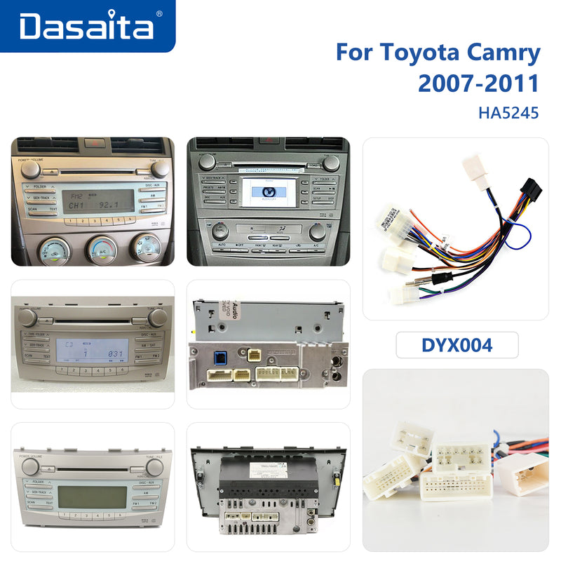 Dasaita Vivid Toyota Camry 2007 2008 2009 2010 2011 Car Stereo 9 Inch Carplay Android Auto PX6 4G+64G Android10/Android11 1280*720 DSP AHD Radio