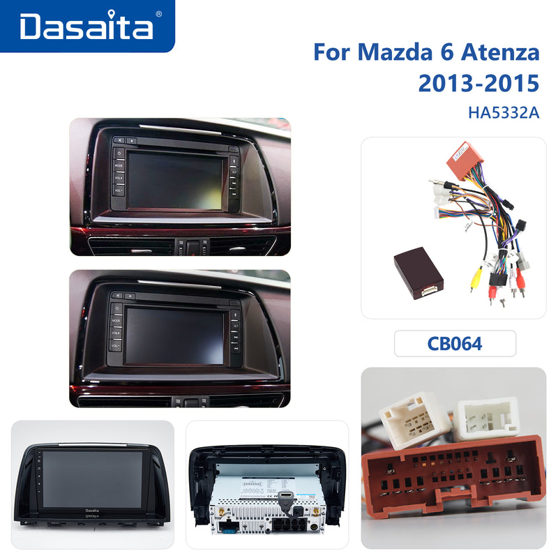 Dasaita MAX11 Mazda 6 Atenza 2013 2014 2015 Car Stereo 9 Inch Carplay Android Auto PX6 4G+64G Android11 1280*720 DSP AHD Radio