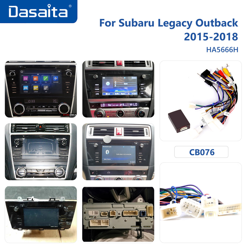 Dasaita MAX11 Subaru Legacy Outback 2015 2016 2017 2018 Car Stereo 9 Inch Carplay Android Auto PX6 4G+64G Android11 1280*720 DSP AHD Radio