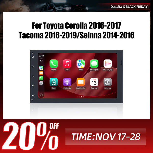 Dasaita Android13 Car Stereo for Toyota Corolla Sienna Tacoma Auris Prius Mirai universal 2014-2022 Wireless Carplay & Android Auto Car Radio | Qualcomm 665 | 9" QLED Screen | Wifi+4G LTE | 6G+64G/8G+256G | DTS|GPS Navigation Head Unit | Optical Output