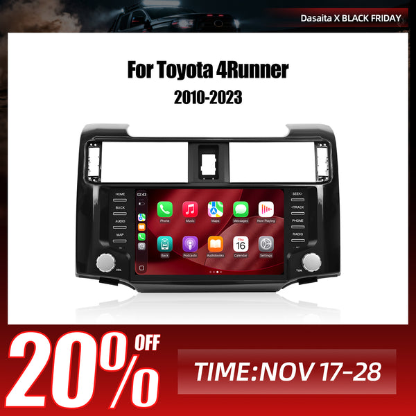 Dasaita Android13 Car Stereo for Toyota 4Runner 2010-2023 | Wireless CarPlay & Android Auto | 9'' QLED Screen
